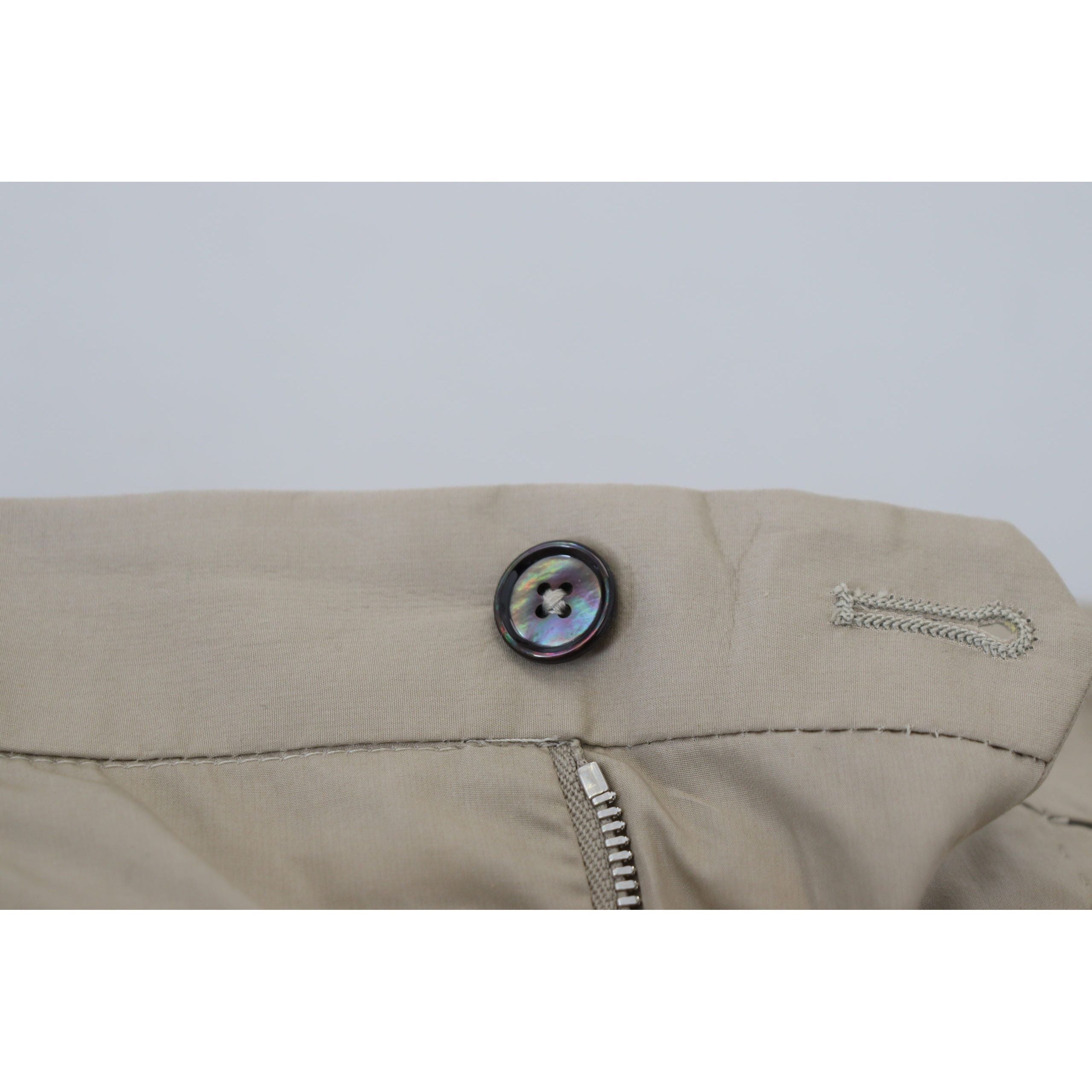 Dolce & Gabbana Stunning Beige Italian Cotton Trousers