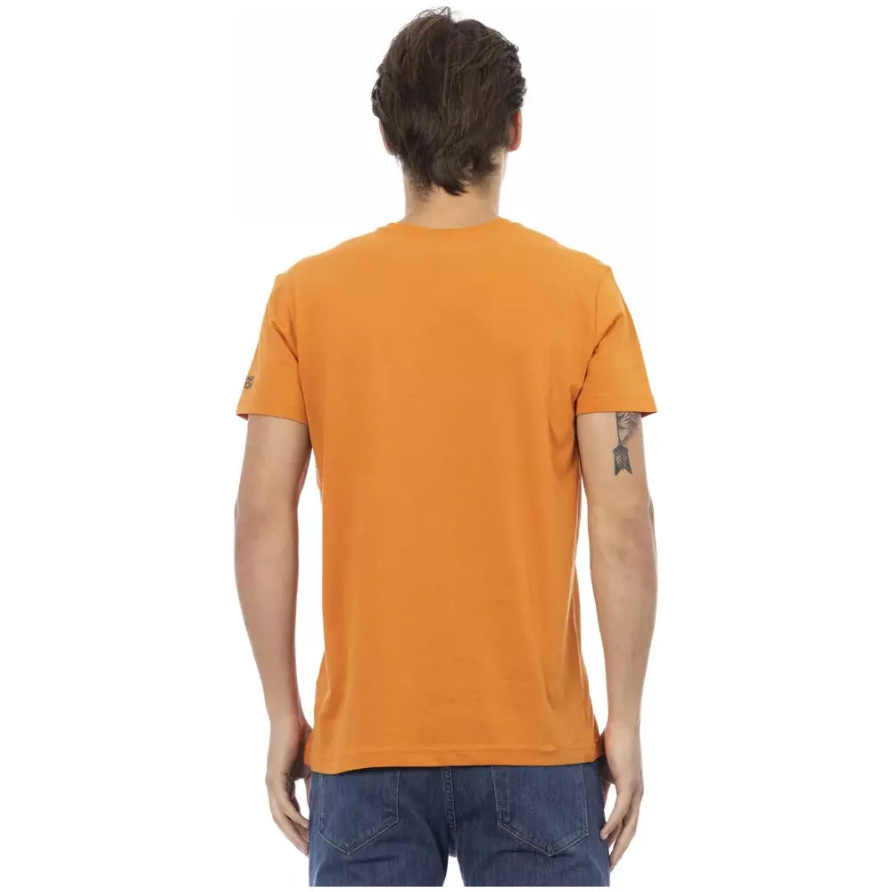 Trussardi Action Orange Cotton T-Shirt for Effortless Style