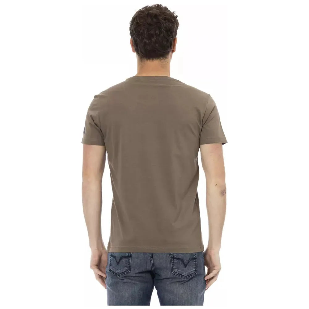 Trussardi Action Brown Cotton T-Shirt for Refined Style