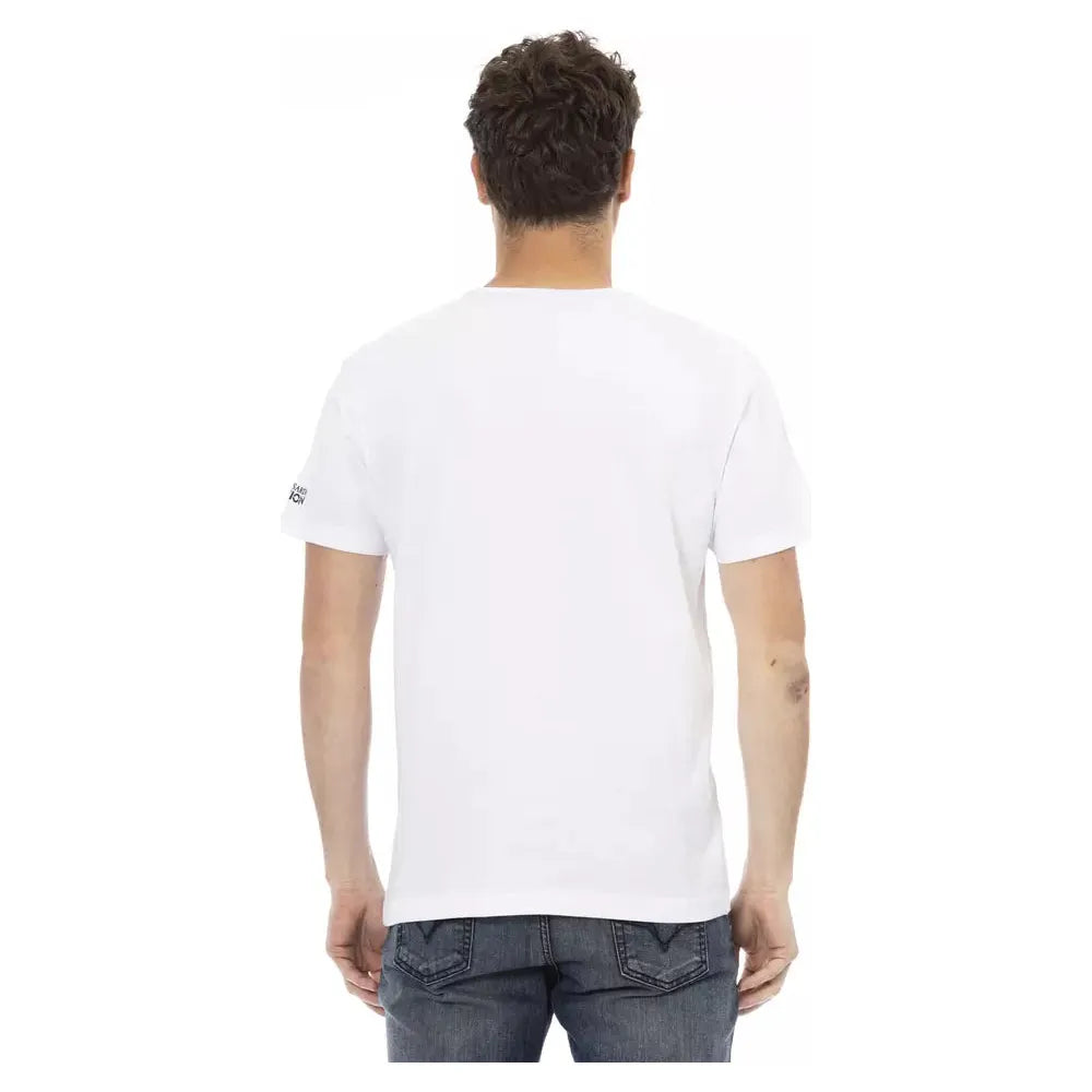 Trussardi Action White Cotton T-Shirt - Timeless Elegance