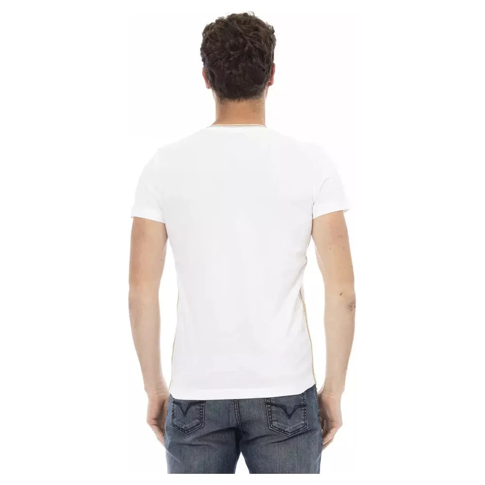 Trussardi White Cotton T-Shirt for Elevated Style