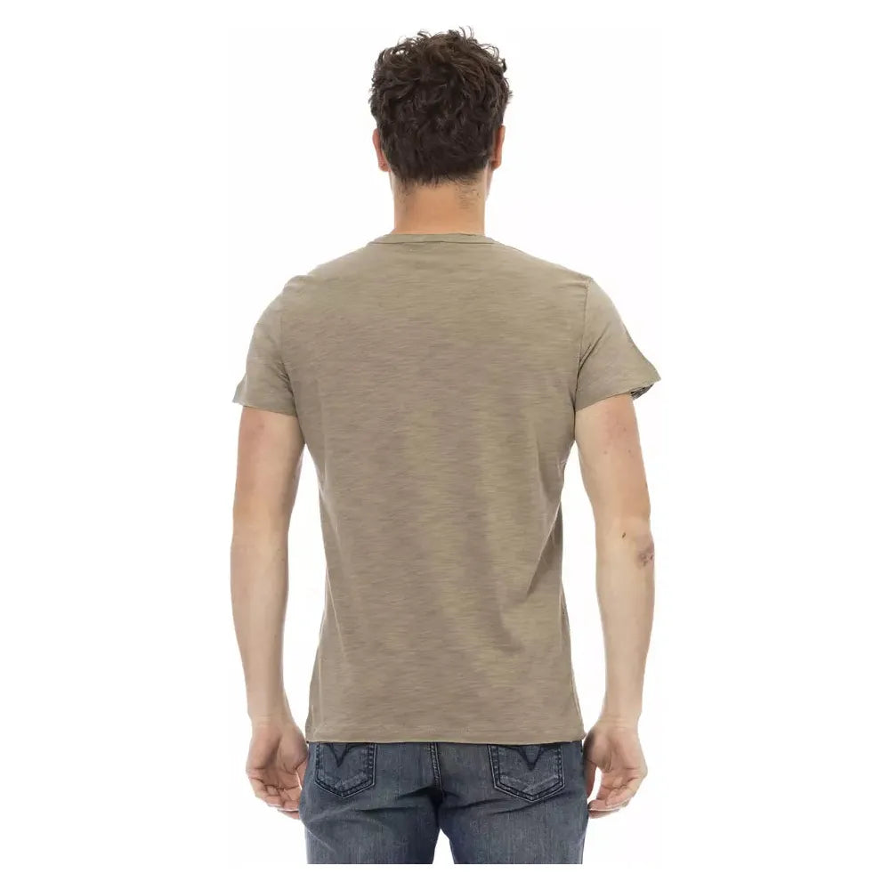 Trussardi Action Green Cotton T-Shirt for Effortless Style