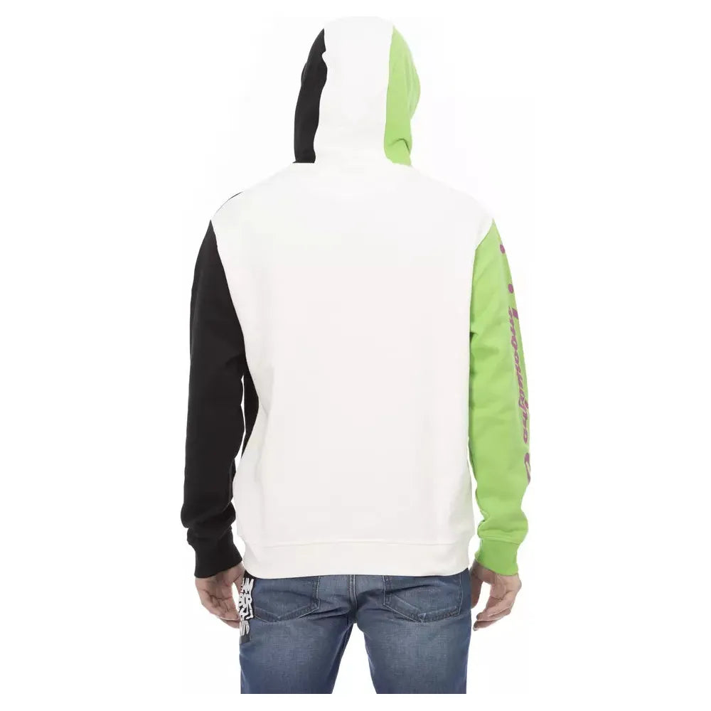 Automobili Lamborghini White Cotton Hooded Sweater