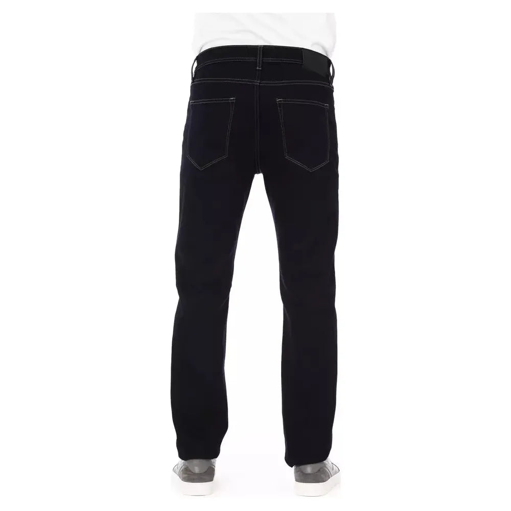 Baldinini Trend Blue Cotton Jeans for Effortless Elegance