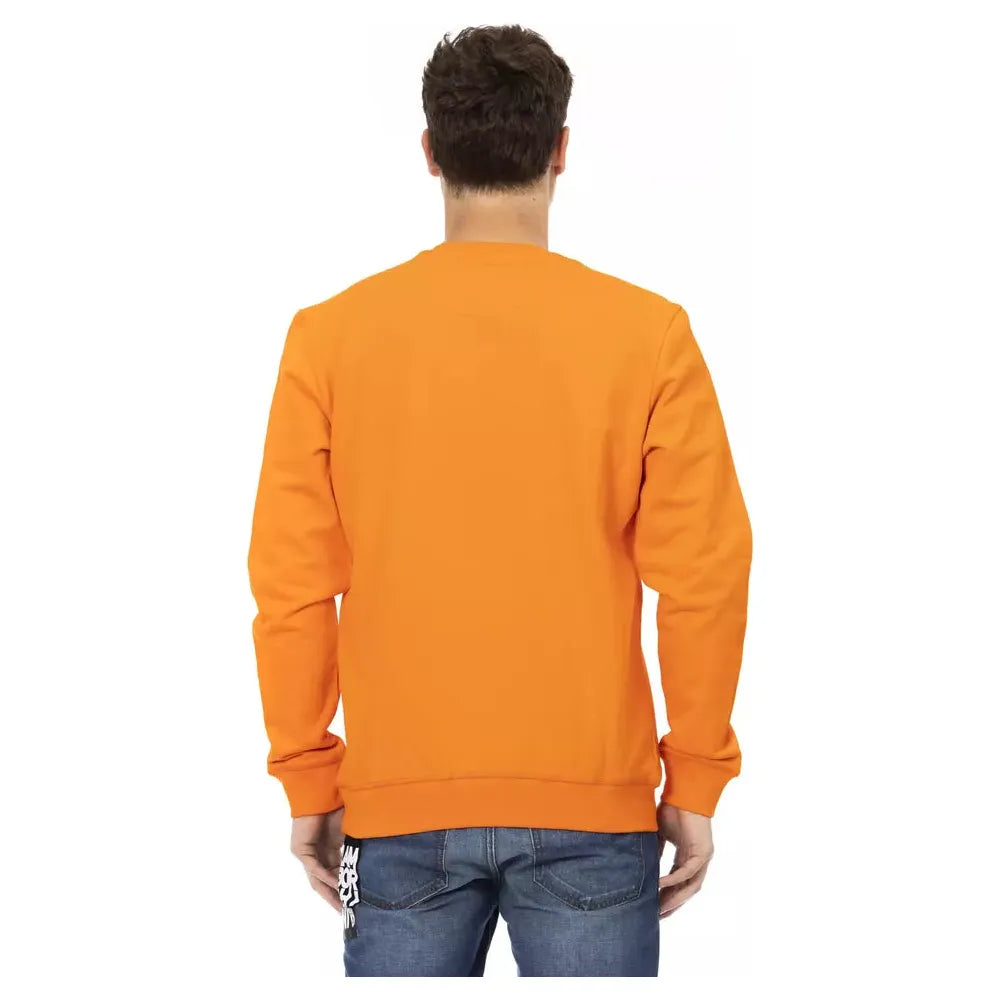Automobili Lamborghini Orange Cotton Sweater for Luxury Style