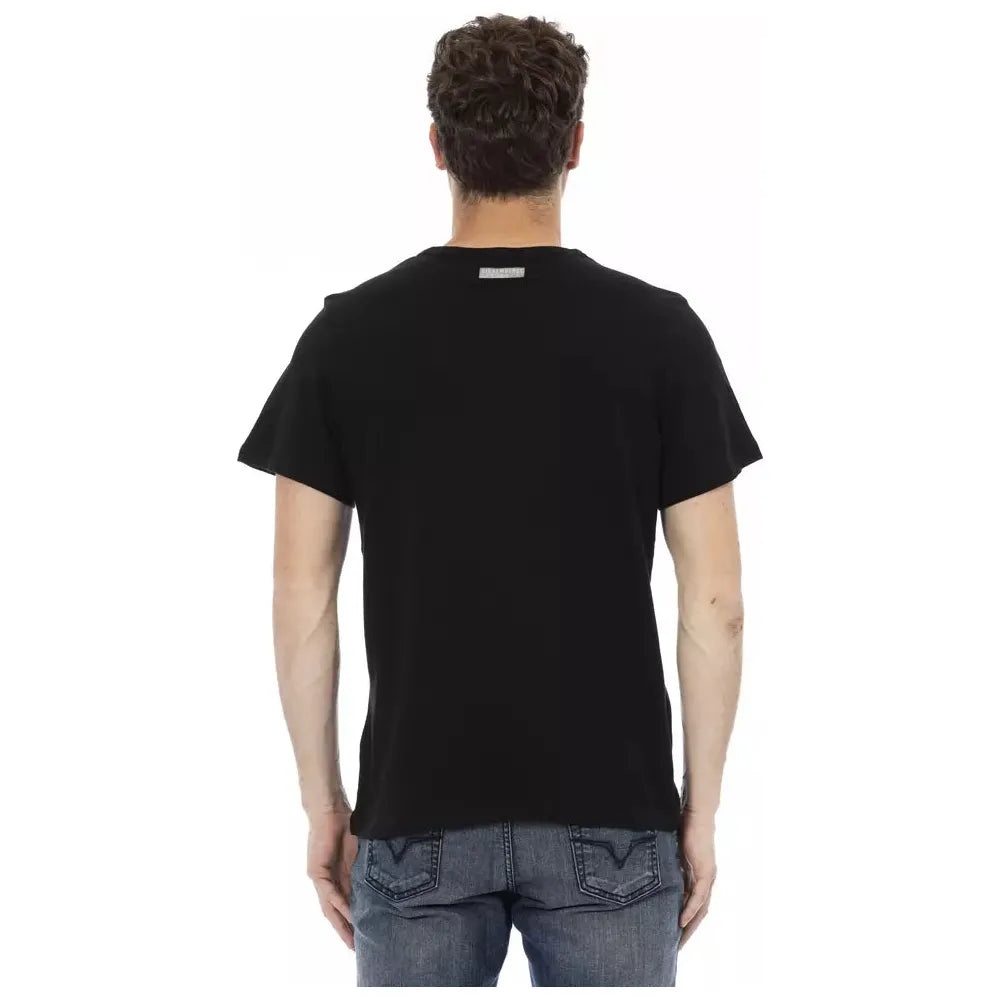 Bikkembergs Black Cotton T-Shirt for Effortless Style