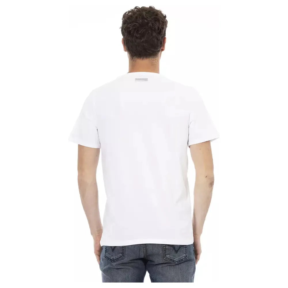 Bikkembergs White Cotton T-Shirt for Effortless Elegance