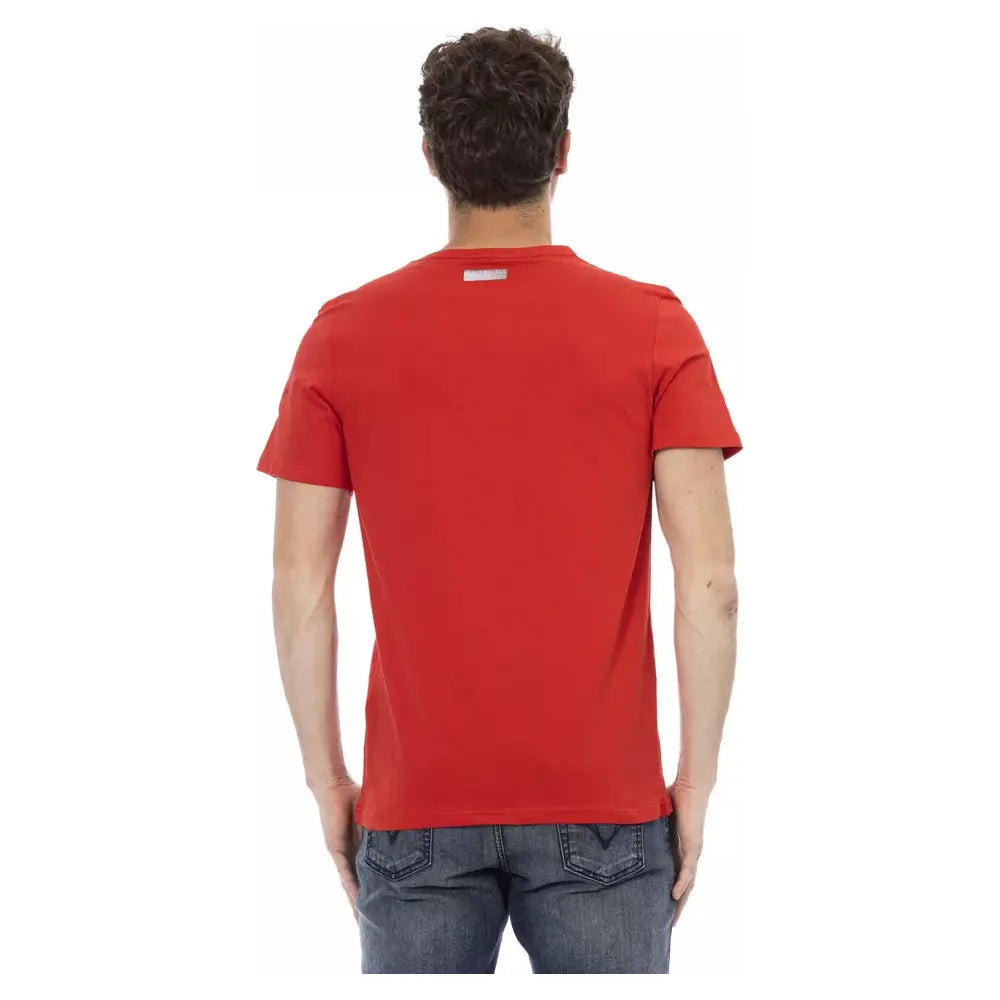 Bikkembergs Red Cotton T-Shirt for Elevated Casual Style