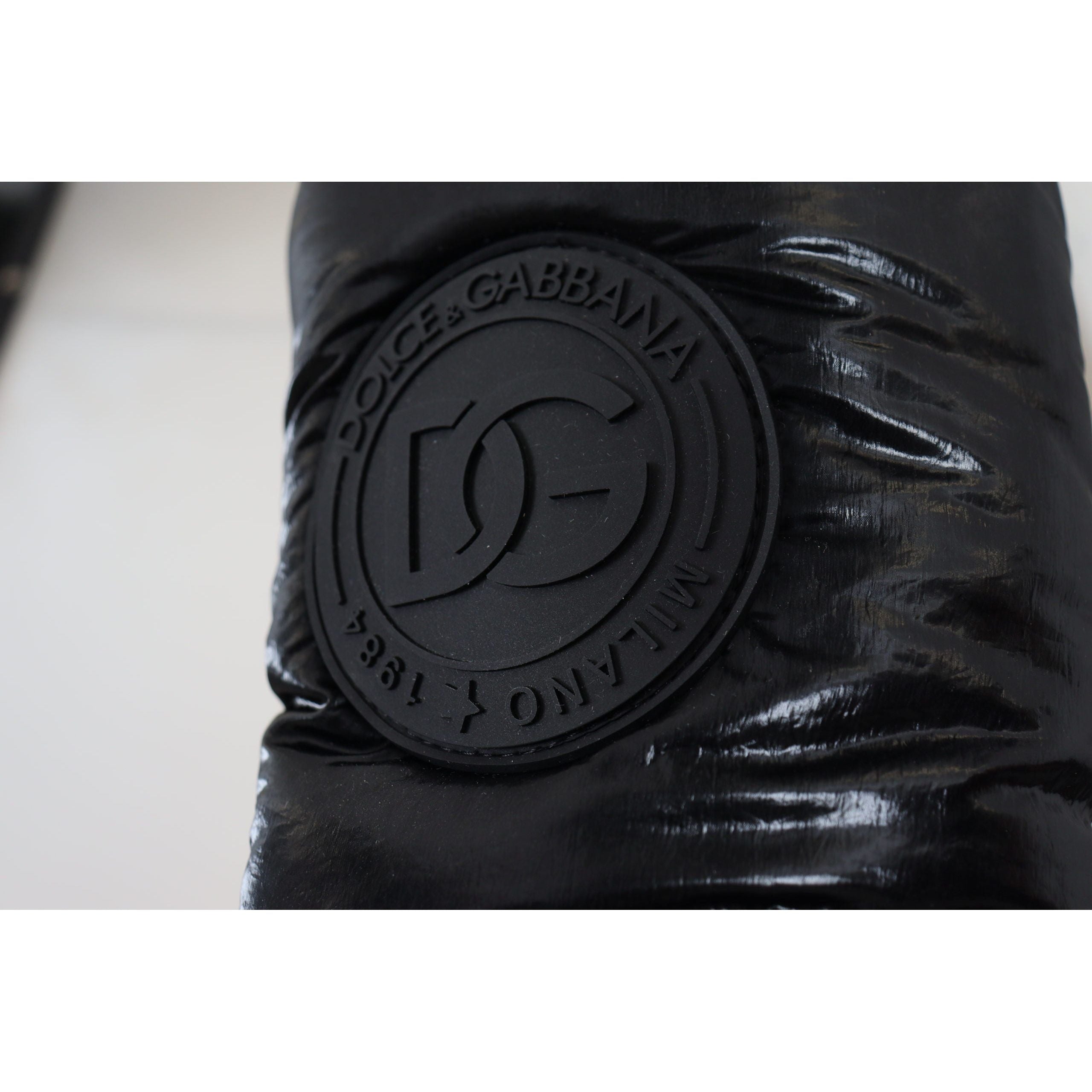 Dolce & Gabbana Black Leather Mid-Calf Boots