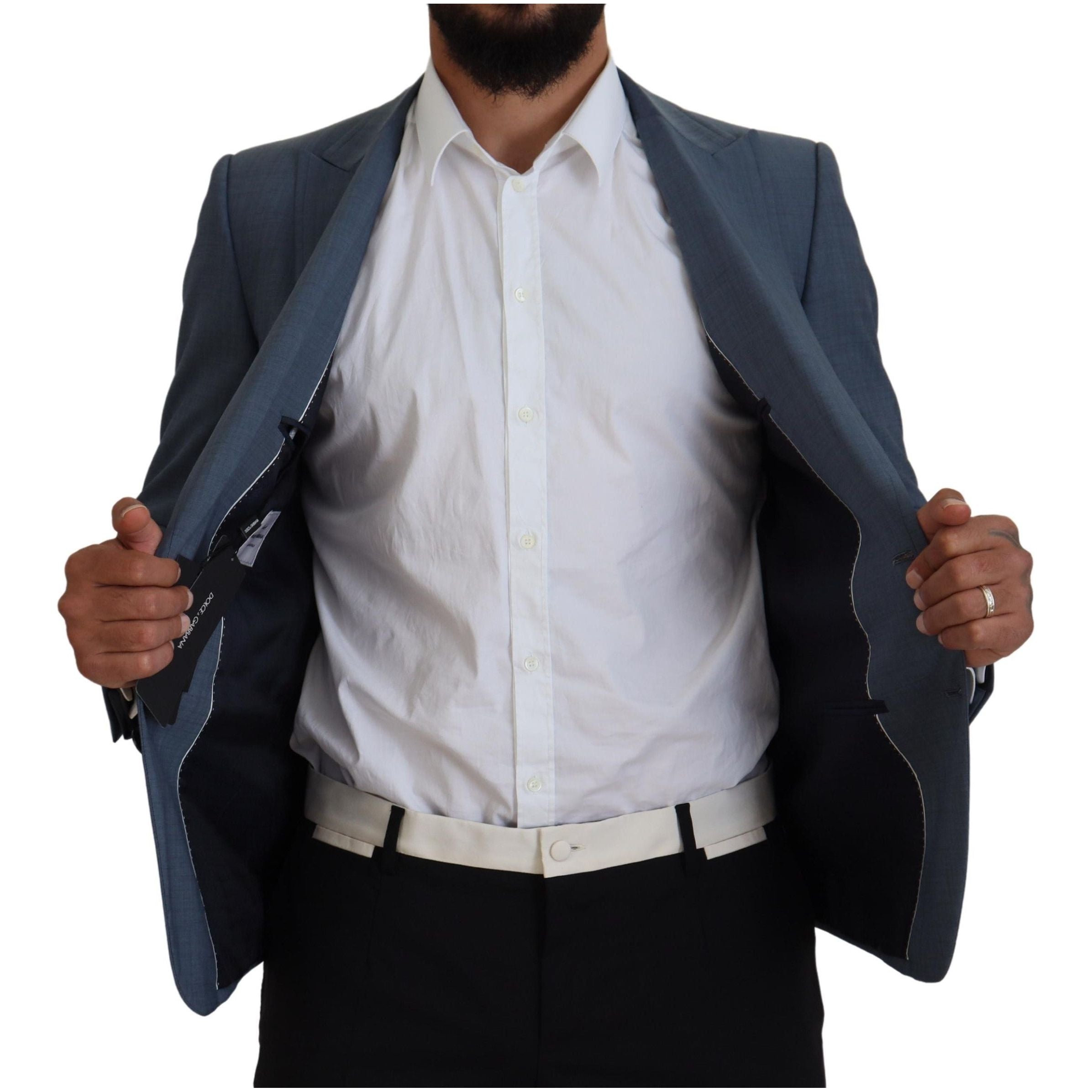 Dolce & Gabbana Blue Wool Single Breasted Sport Blazer