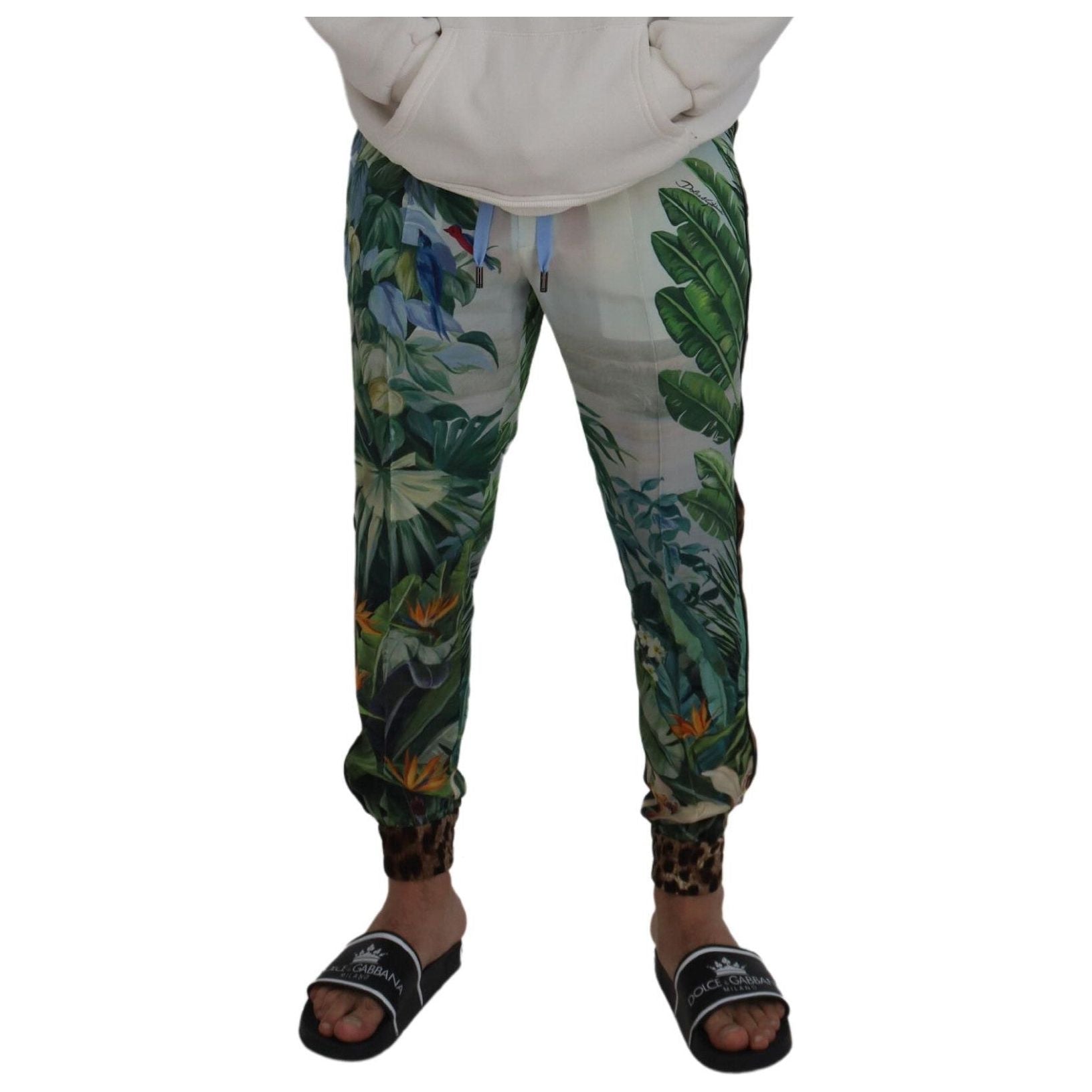 Dolce & Gabbana Multicolor Silk Statement Pants
