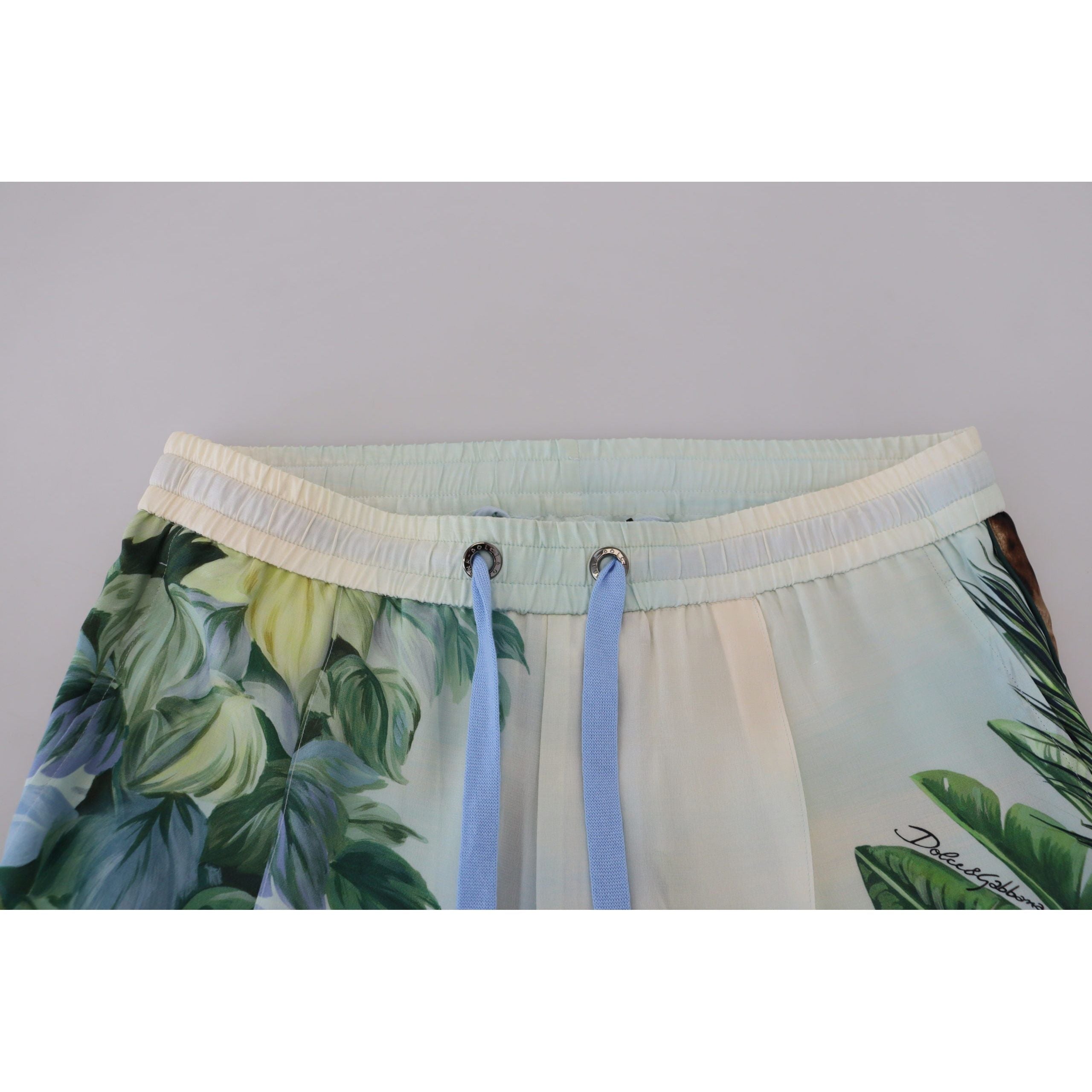 Dolce & Gabbana Multicolor Silk Statement Pants