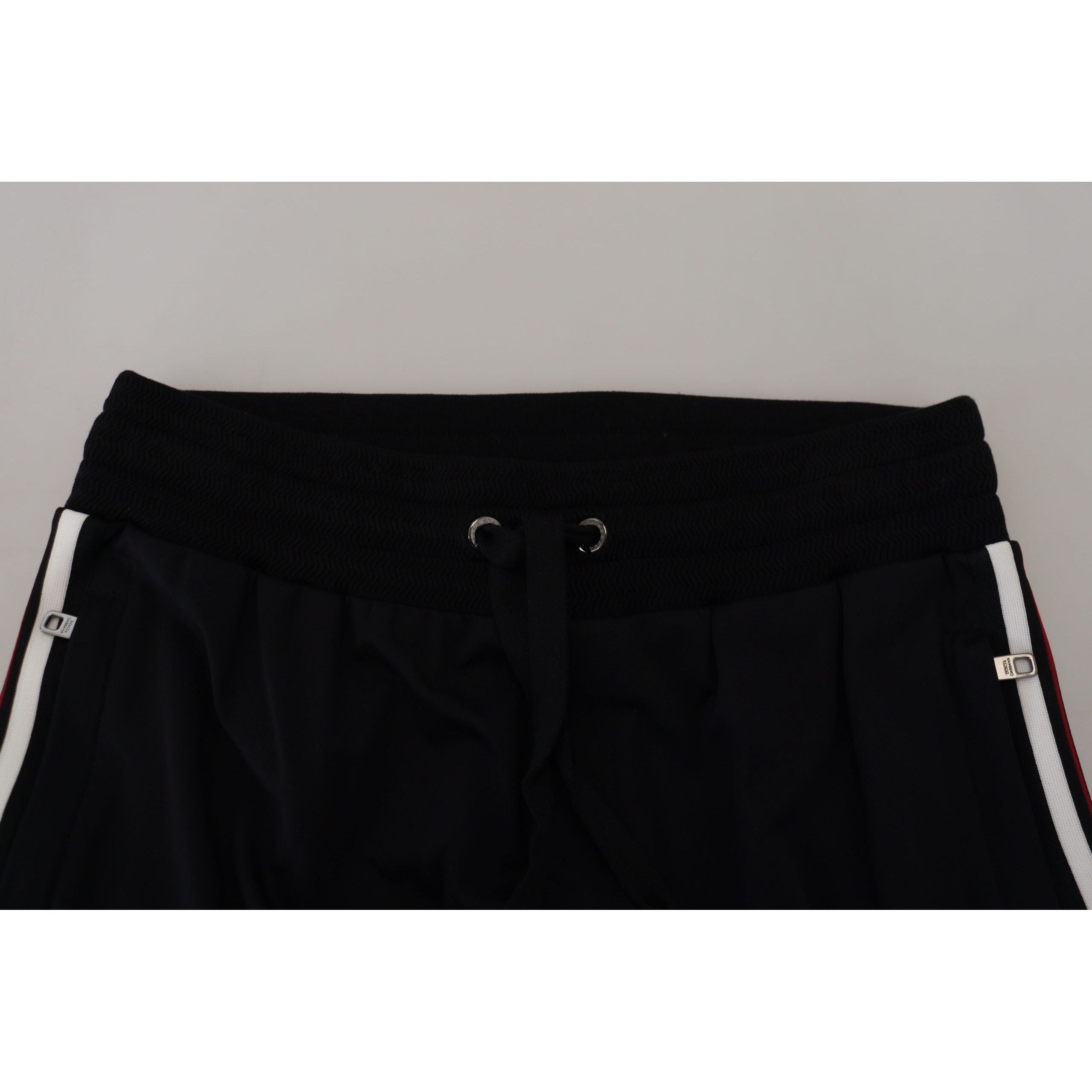Dolce & Gabbana Black Cotton Designer Trousers Elegance