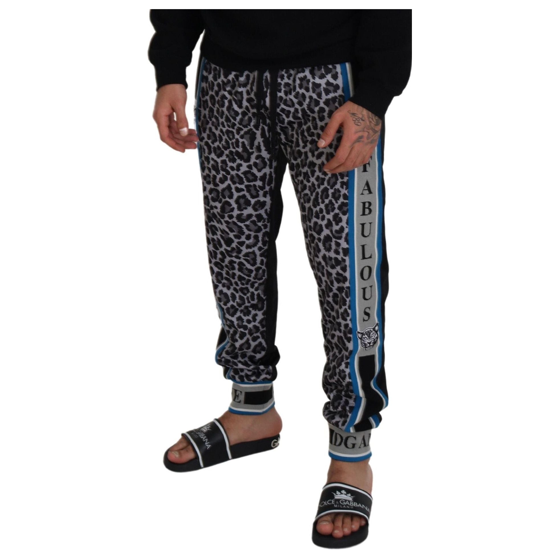 Dolce & Gabbana Multicolor Cotton Jogger Pants