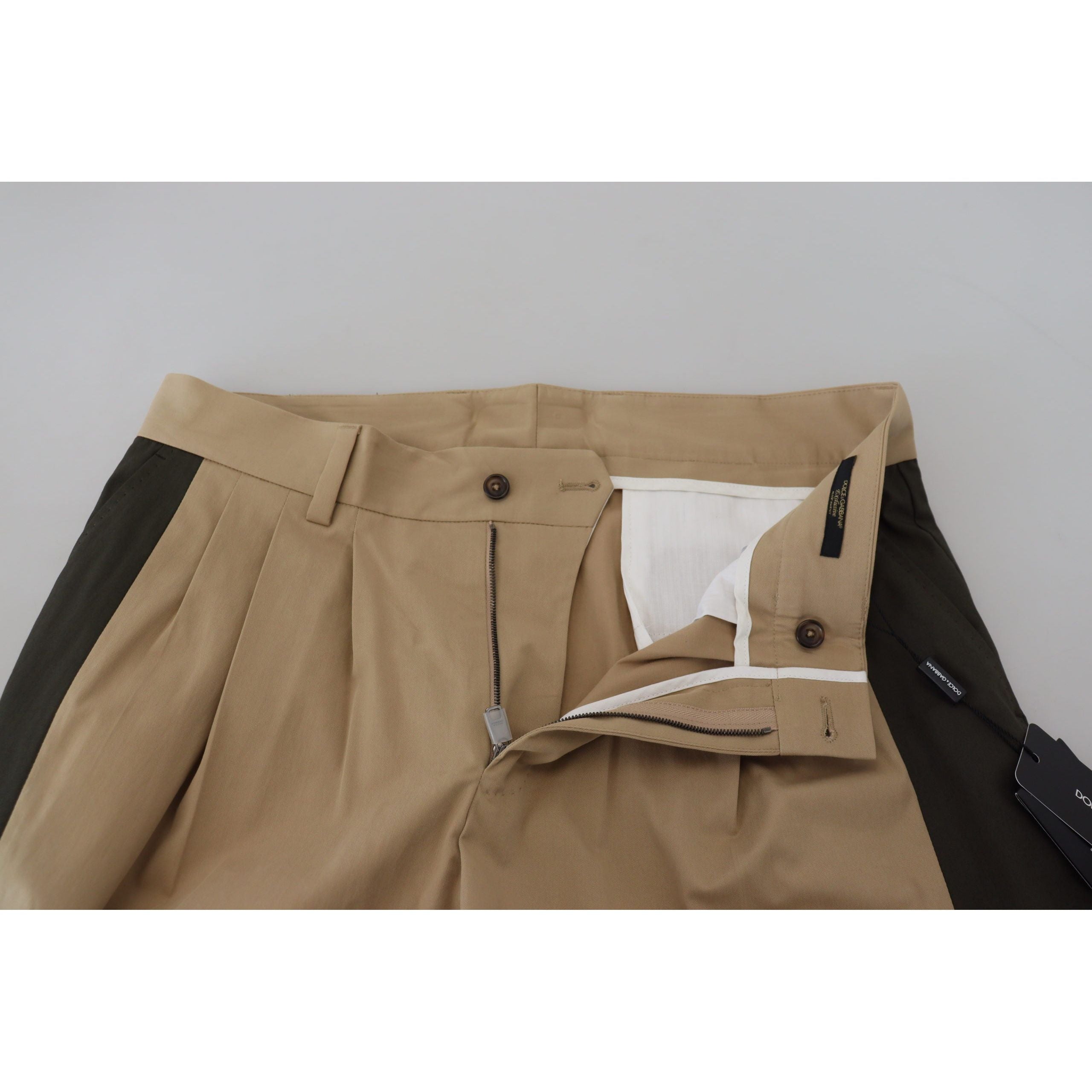 Dolce & Gabbana Black Cotton Stretch Trousers