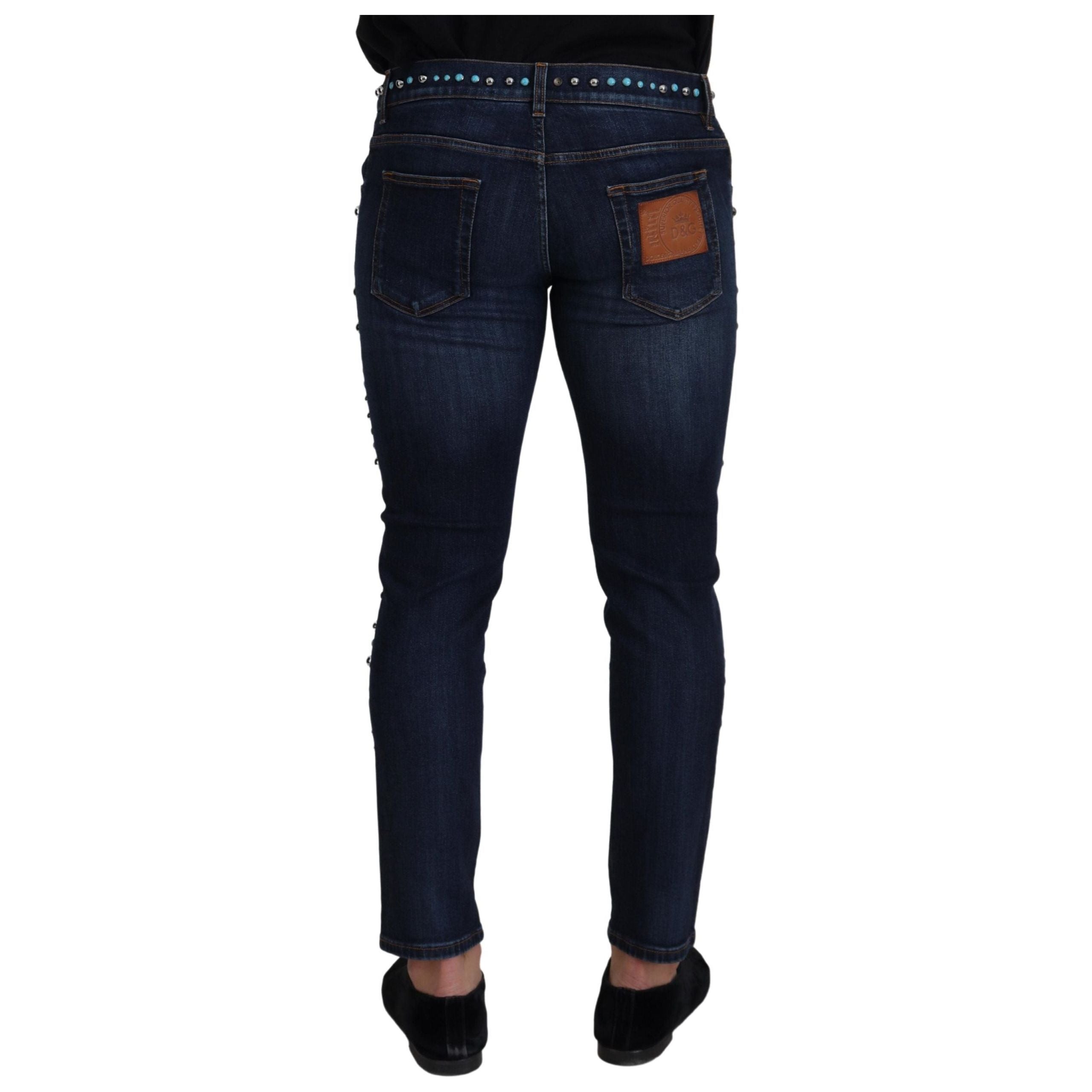 Dolce & Gabbana Blue Denim Cotton Jeans Elevate Style