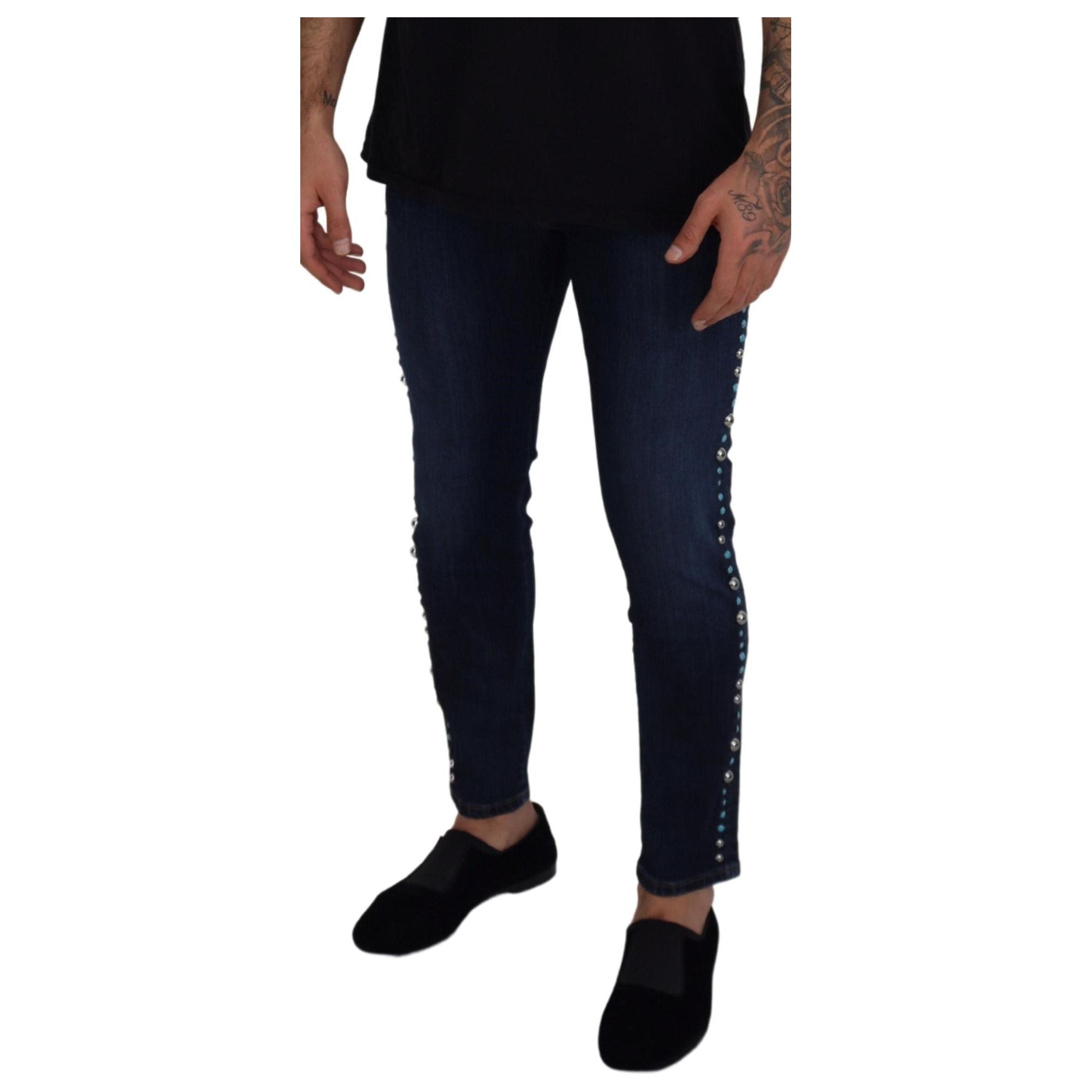Dolce & Gabbana Blue Denim Cotton Jeans Elevate Style