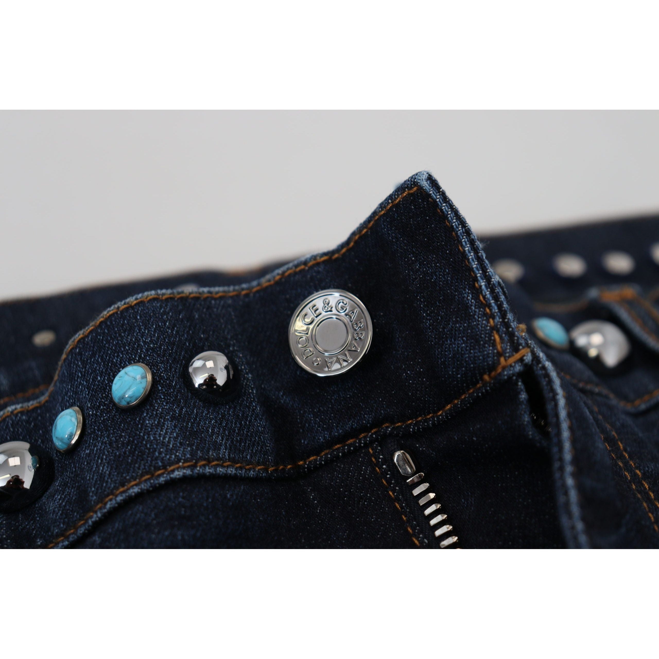 Dolce & Gabbana Blue Denim Cotton Jeans Elevate Style