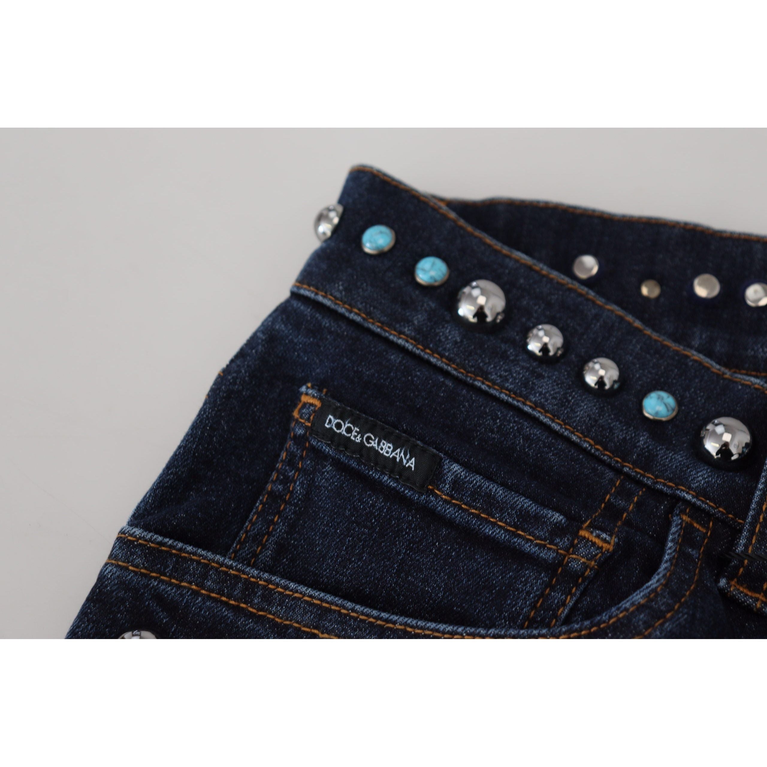 Dolce & Gabbana Blue Denim Cotton Jeans Elevate Style