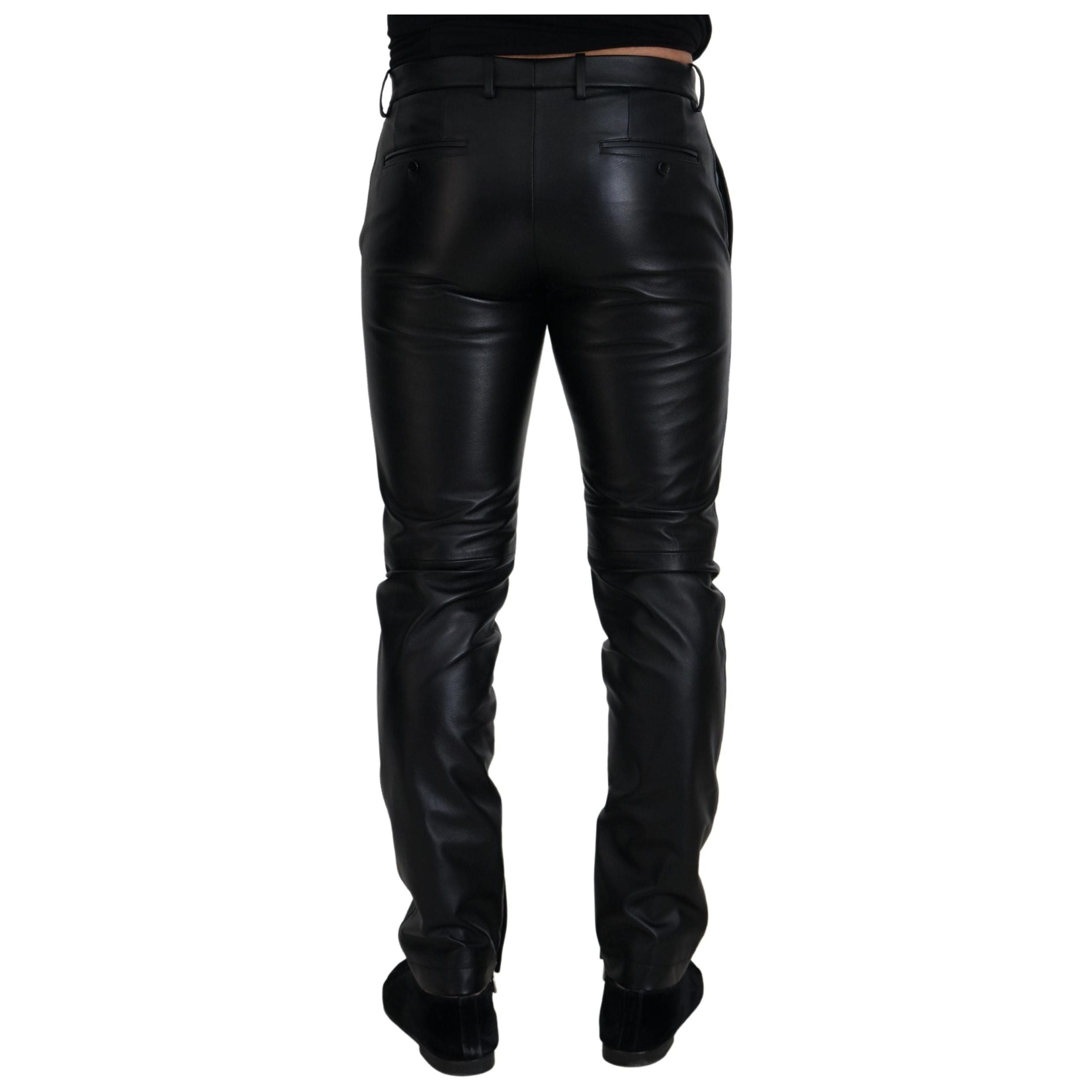 Dolce & Gabbana Black Agnello Tailored Trousers