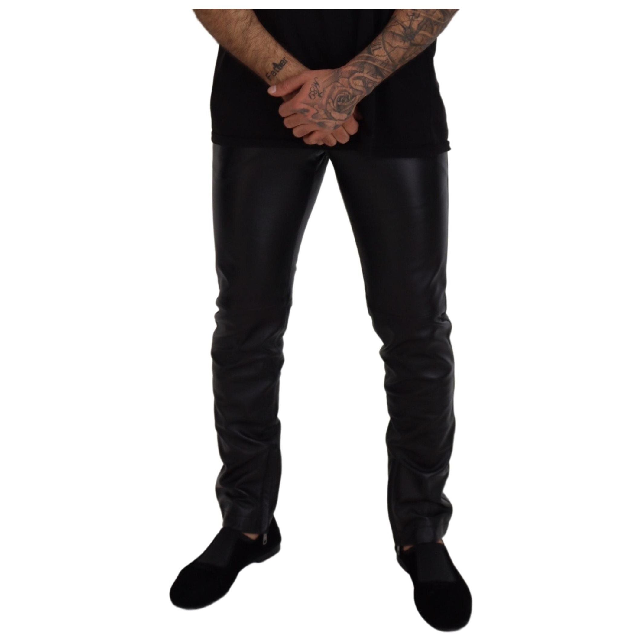Dolce & Gabbana Black Agnello Tailored Trousers