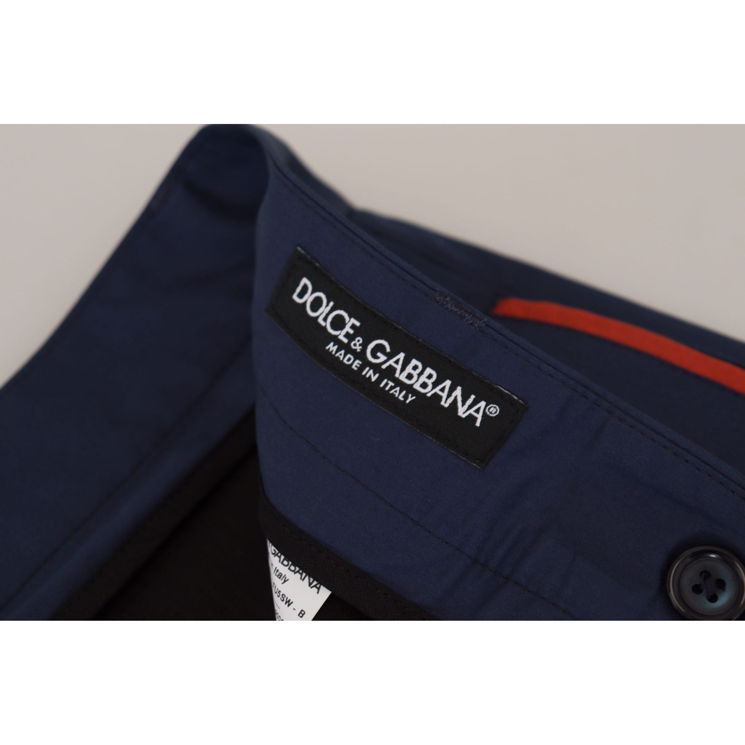 Dolce & Gabbana Elegant Blue Cotton Silk Pants Collection