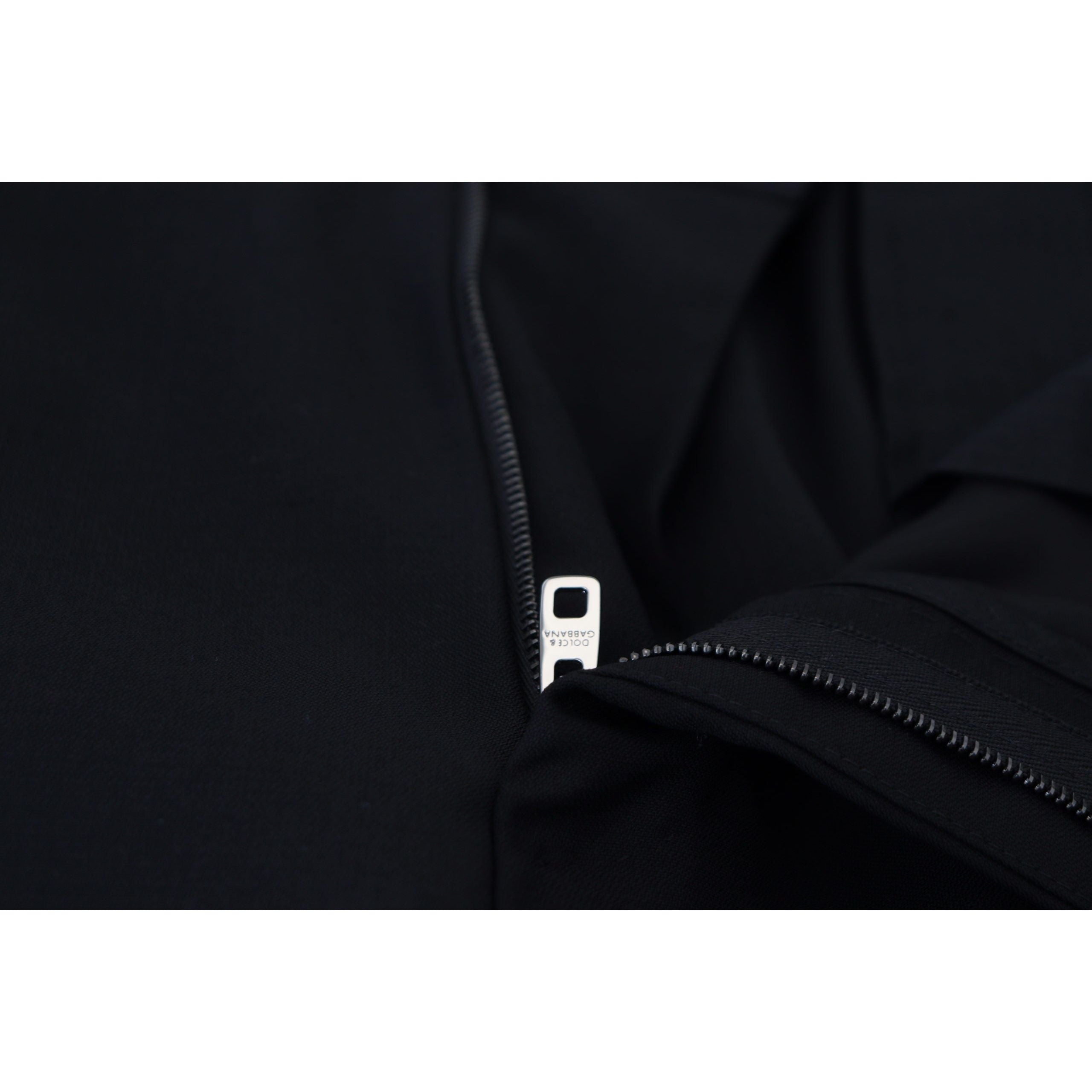 Dolce & Gabbana Black Virgin Wool Blend Trousers