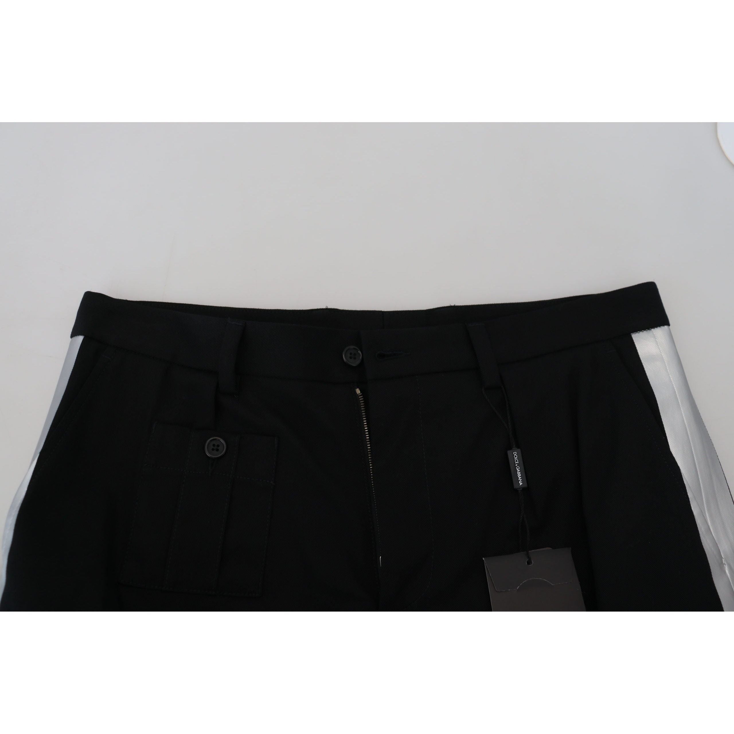 Dolce & Gabbana Black Cotton Shorts for Luxe Style