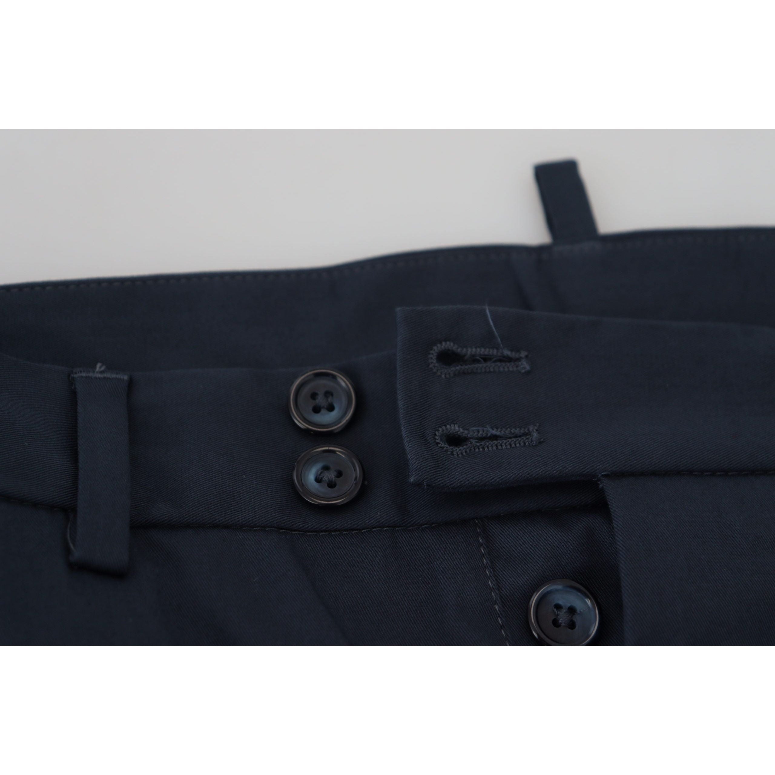 Dolce & Gabbana Blue Cotton Blend Shorts for Summer