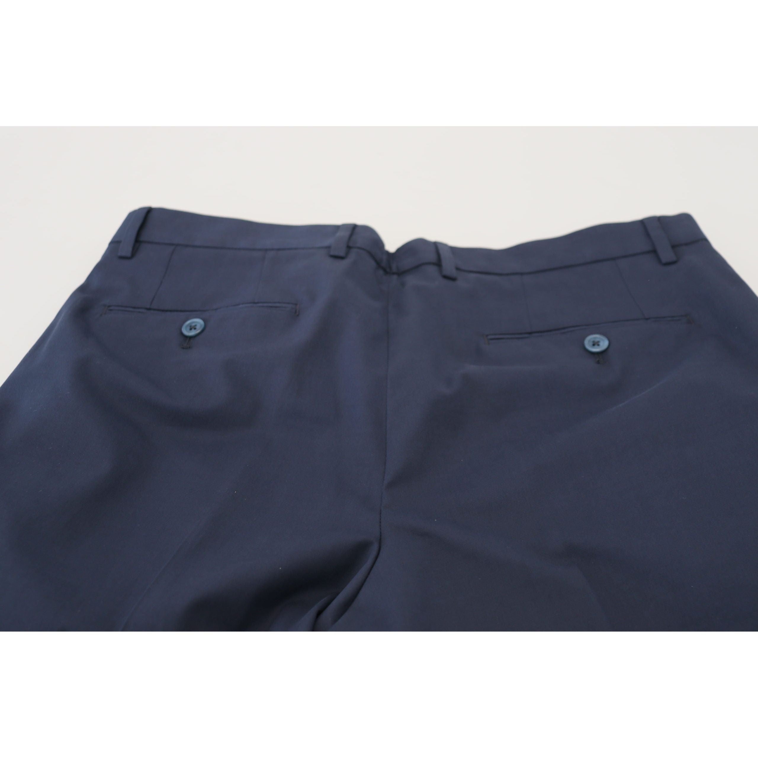 Dolce & Gabbana Blue Cotton Chino Shorts For Timeless Sophistication