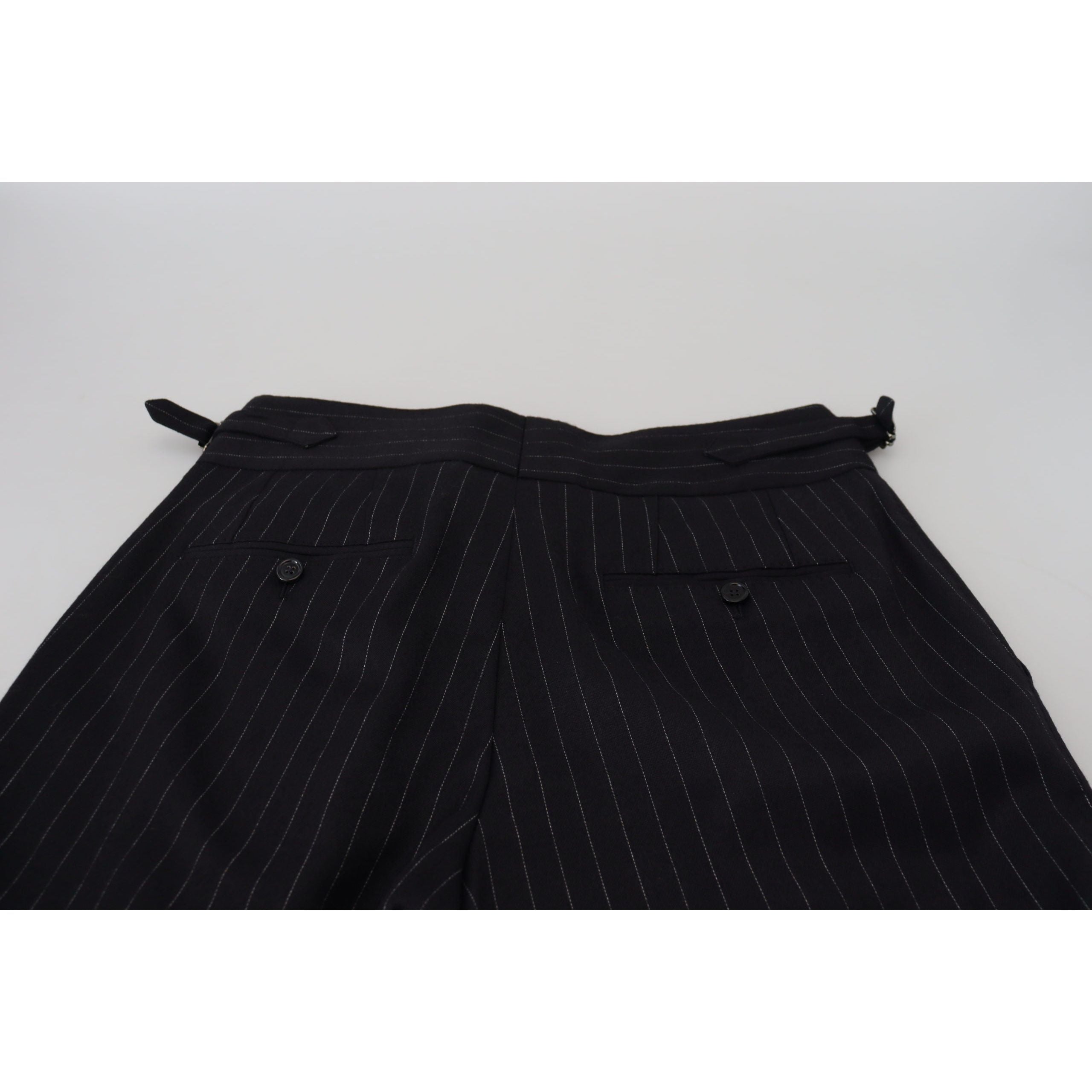 Dolce & Gabbana Black Wool Blend Trousers