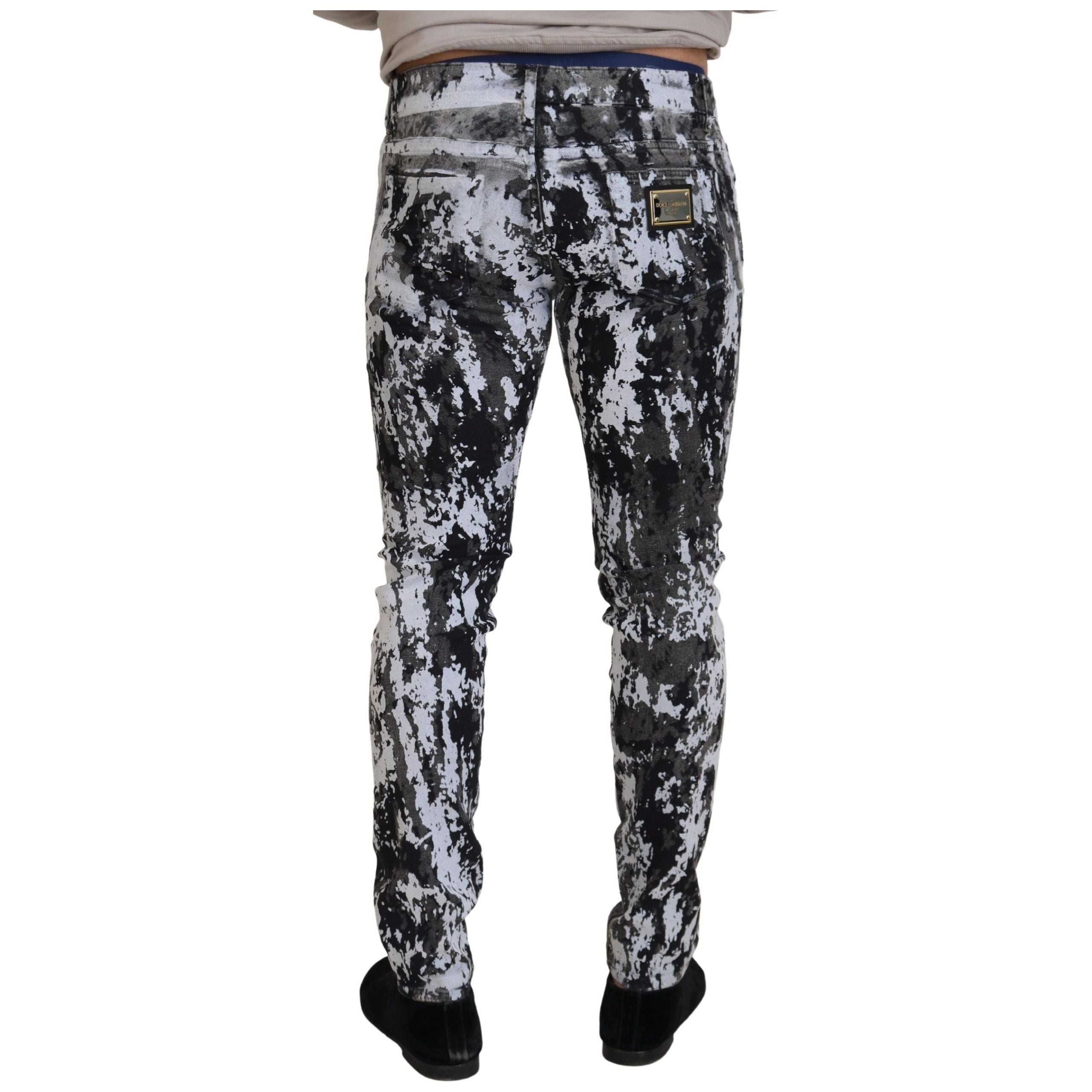 Dolce & Gabbana Multicolor Cotton Tie Dye Jeans