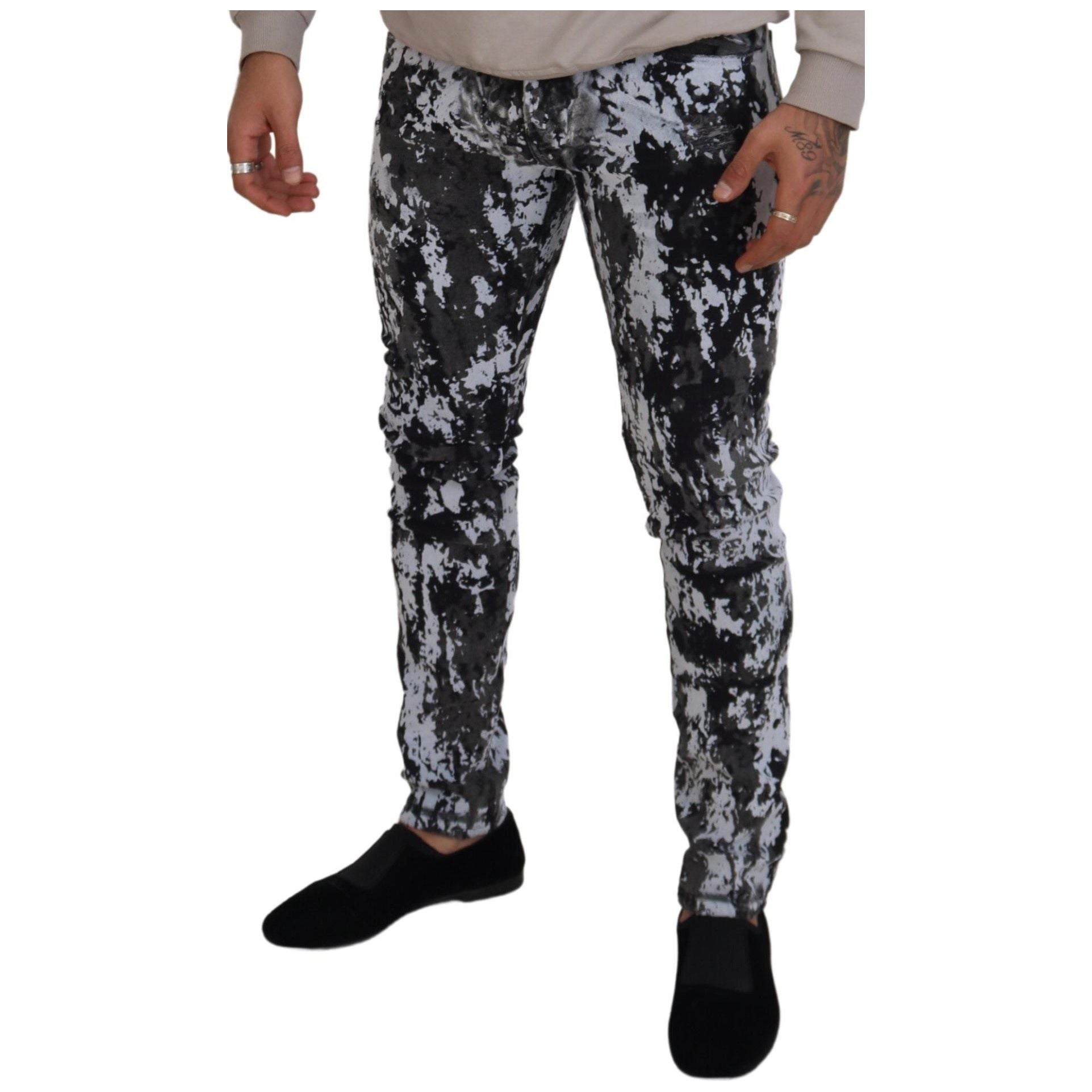 Dolce & Gabbana Multicolor Cotton Tie Dye Jeans