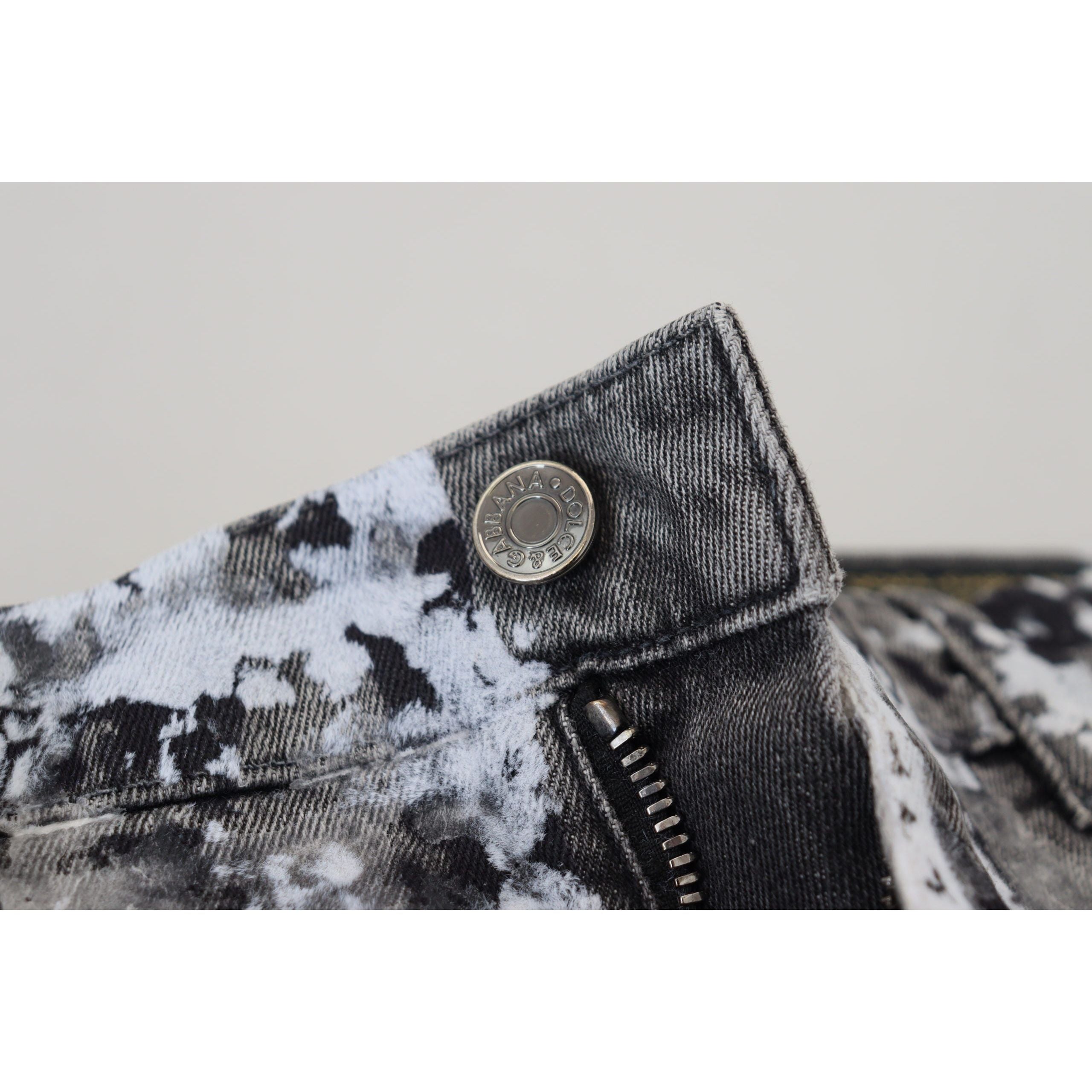 Dolce & Gabbana Multicolor Cotton Tie Dye Jeans