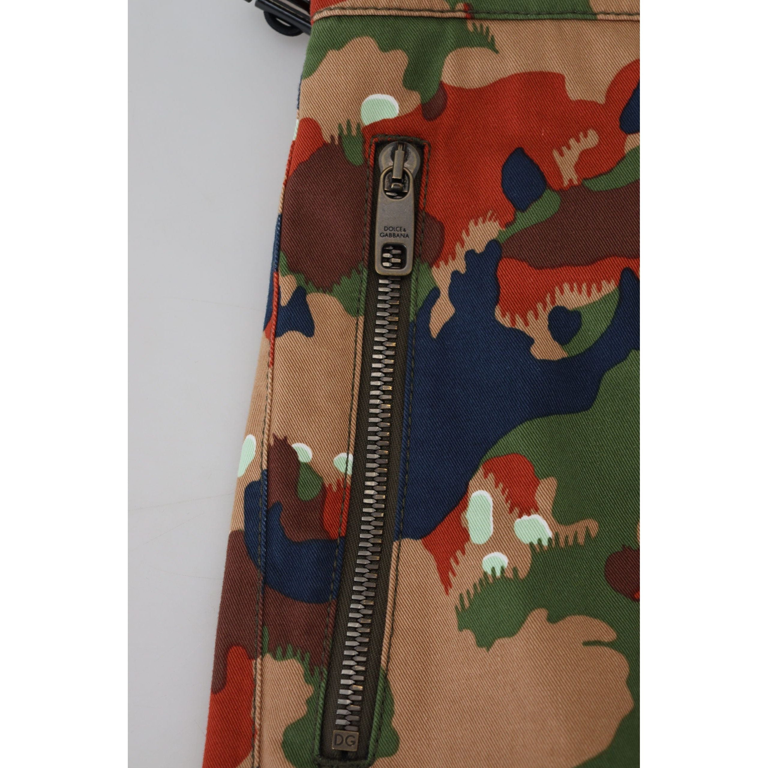 Dolce & Gabbana Multicolor Cotton Cargo Shorts