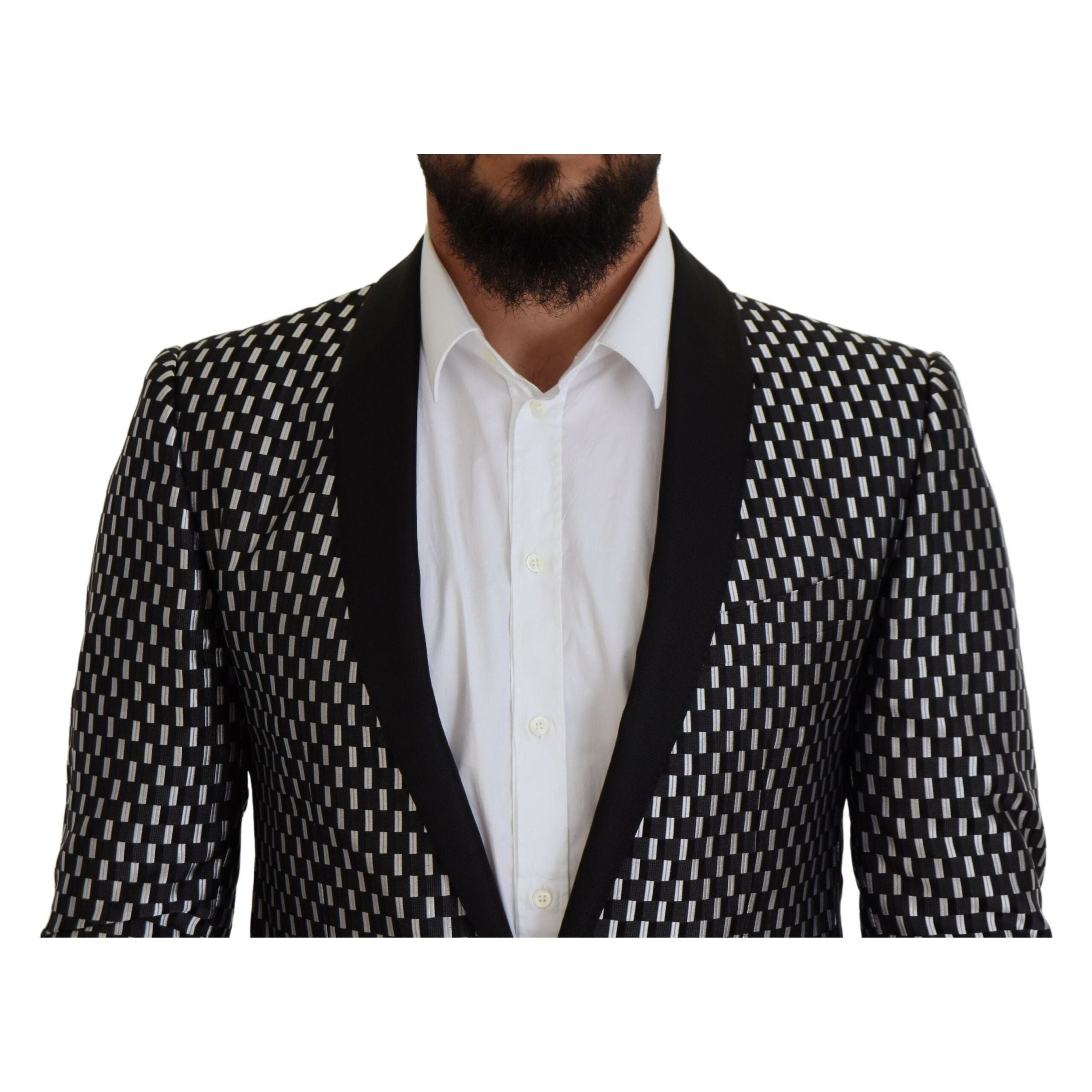 Dolce & Gabbana Black Silk Blend Slim Fit Suit