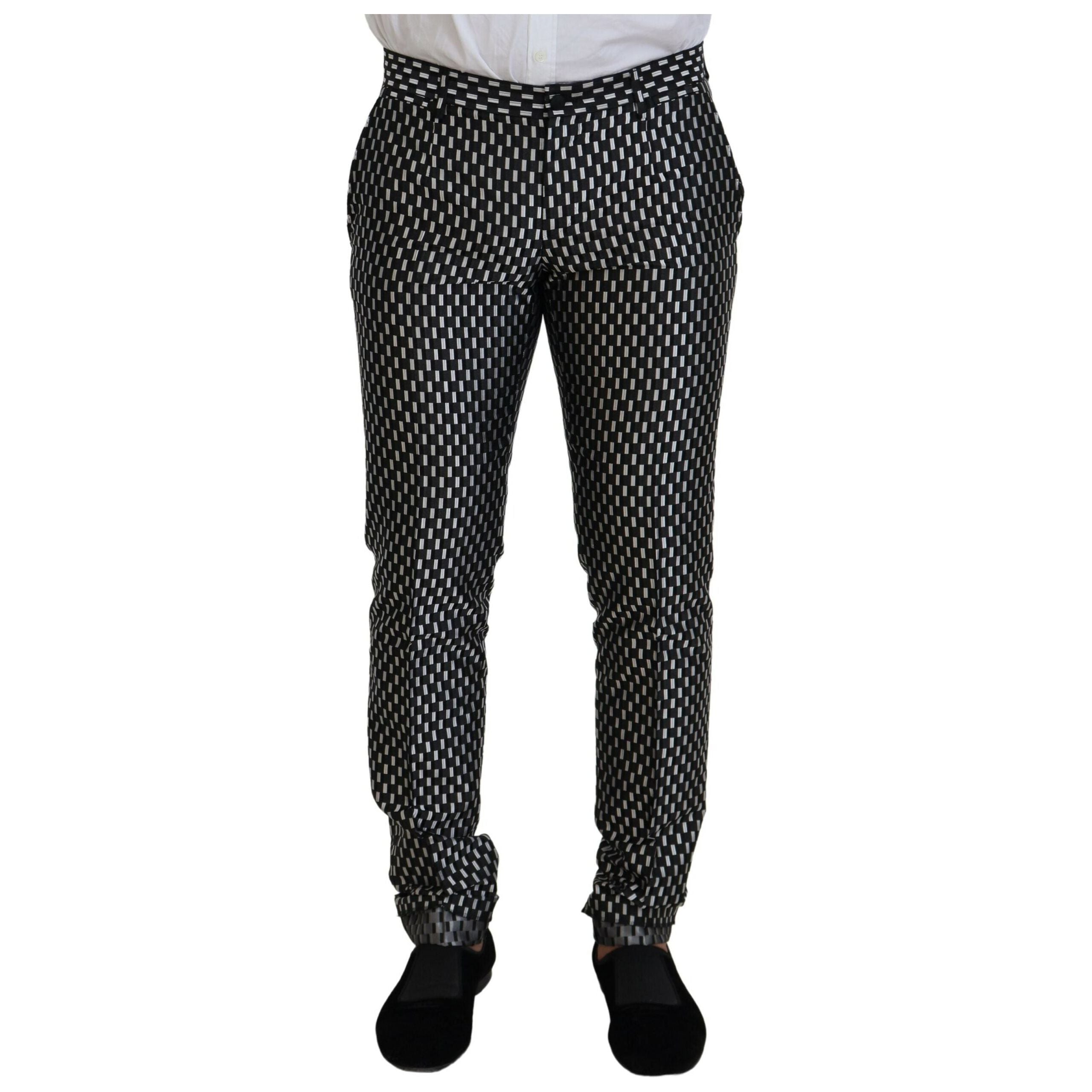 Dolce & Gabbana Black Silk Blend Slim Fit Suit