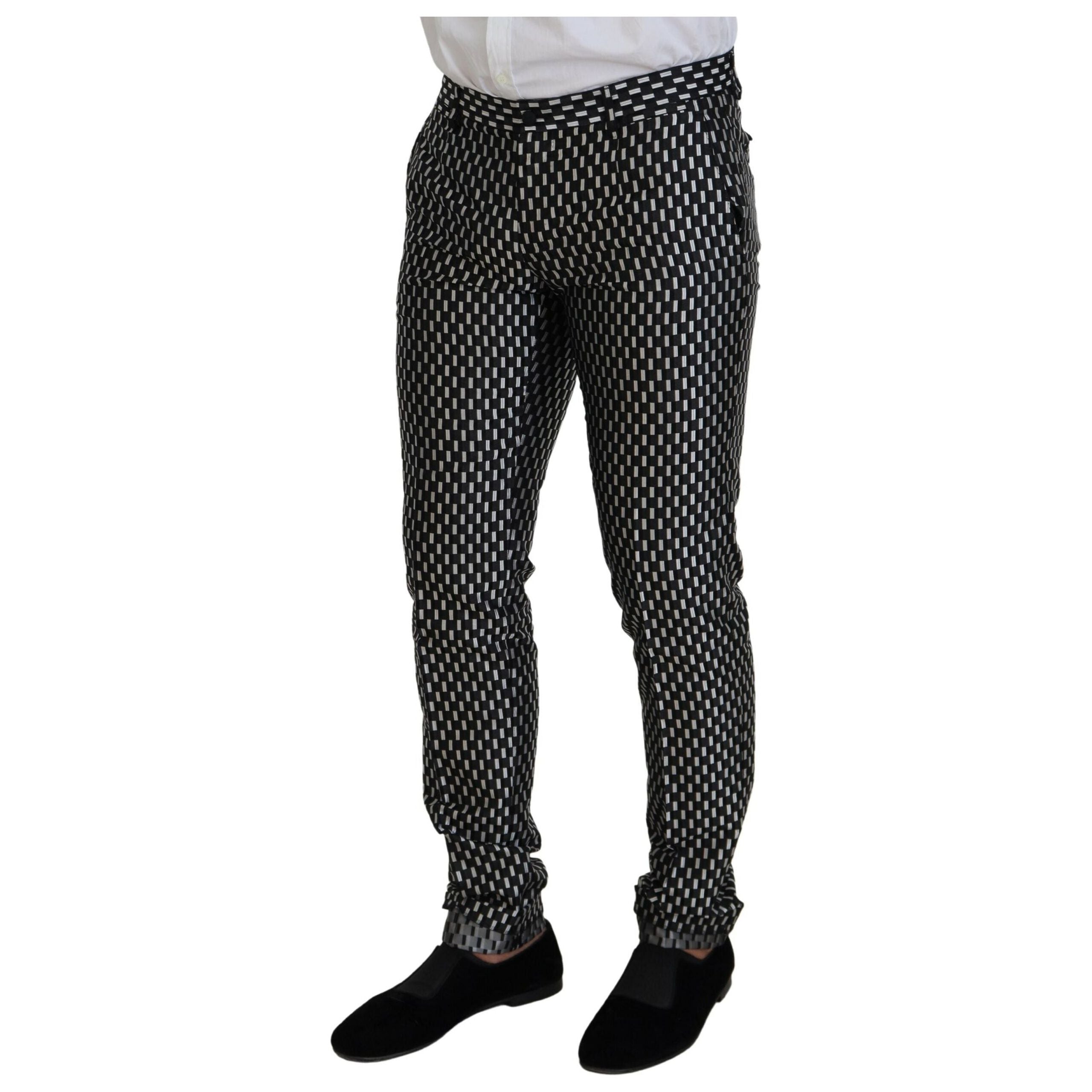 Dolce & Gabbana Black Silk Blend Slim Fit Suit