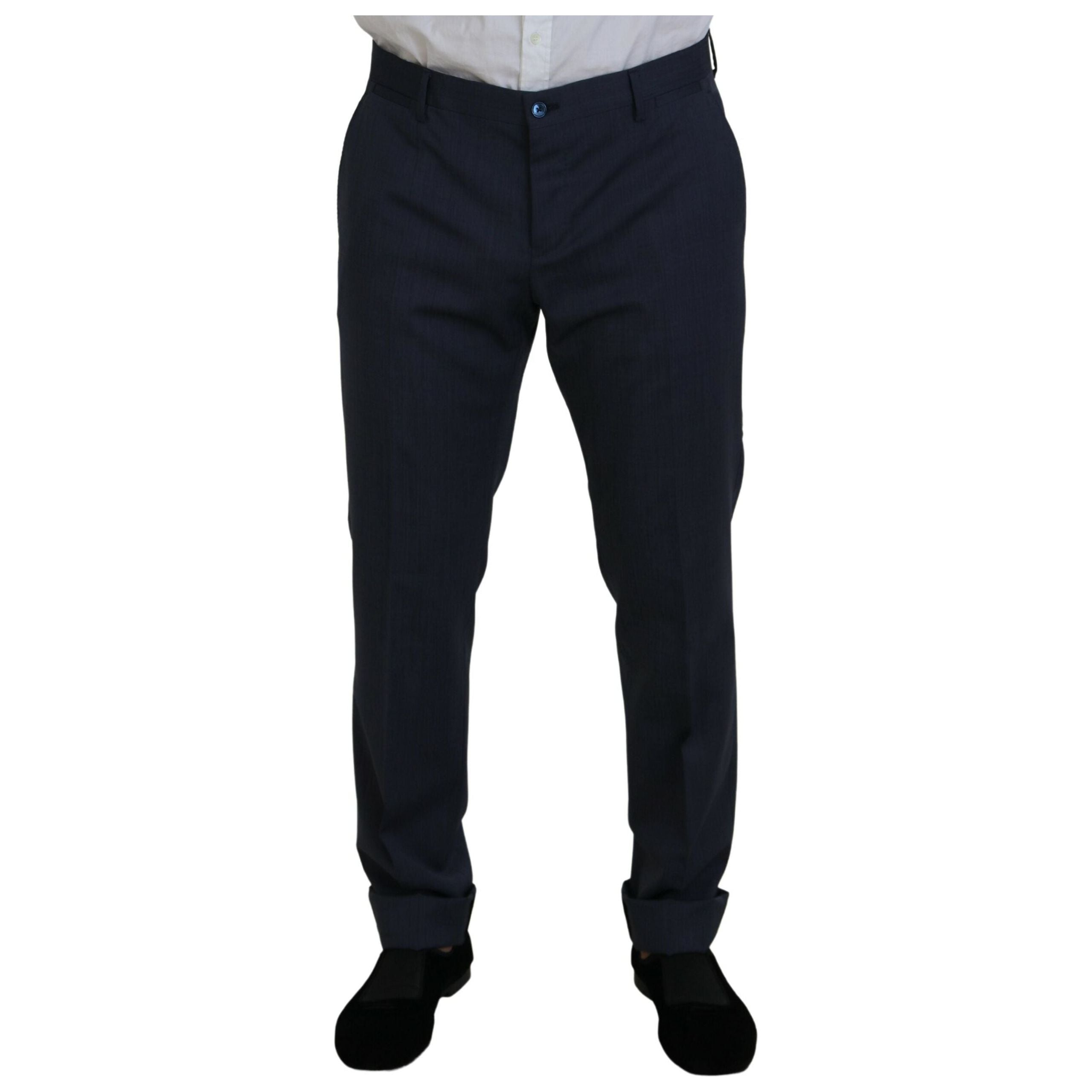 Dolce & Gabbana Blue Wool Martini Slim Fit Suit