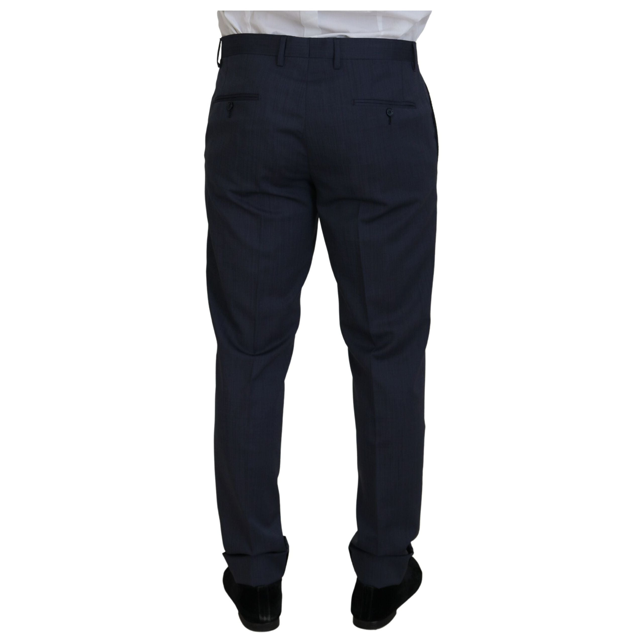 Dolce & Gabbana Blue Wool Martini Slim Fit Suit
