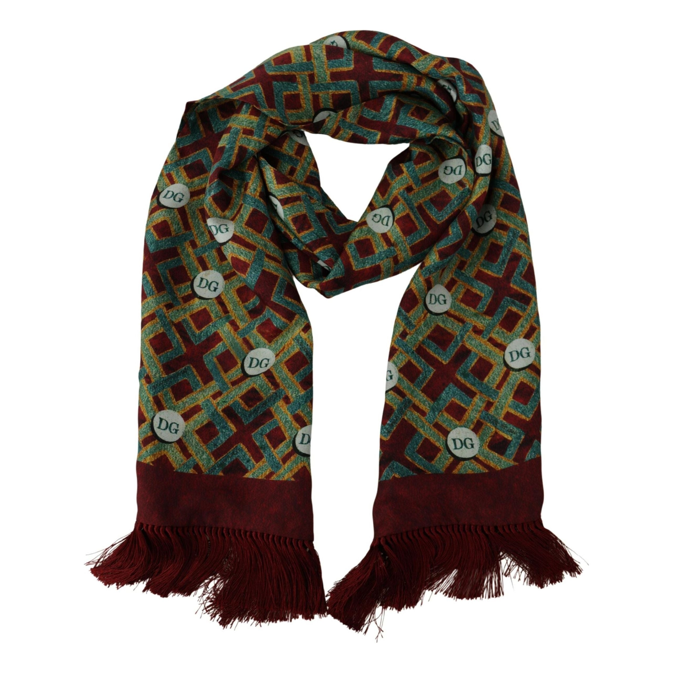 Dolce & Gabbana Multicolor Silk Scarf Wrap
