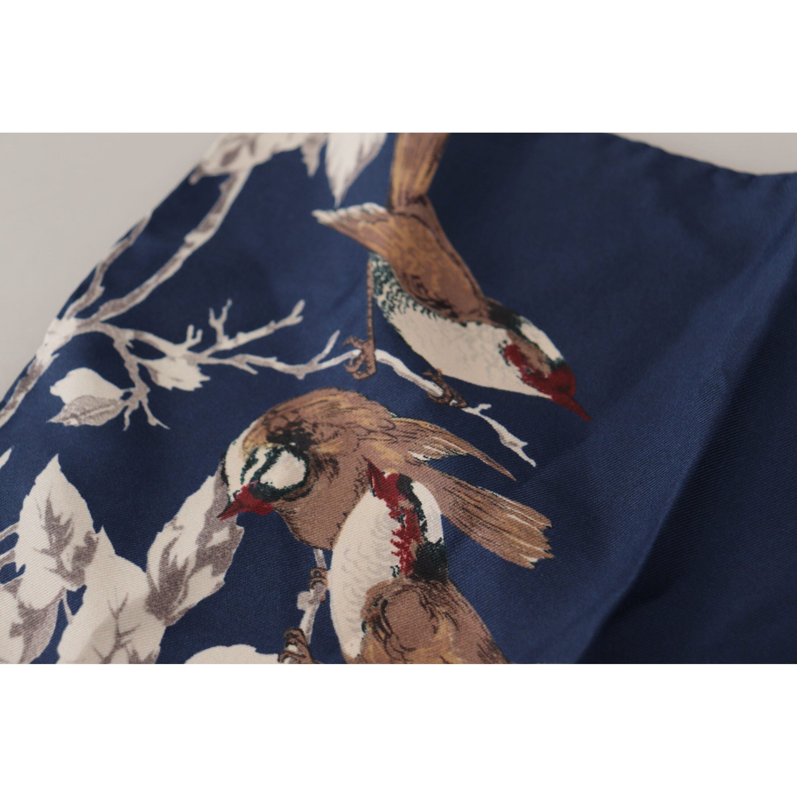Dolce & Gabbana Rich Blue Silk Square Scarf