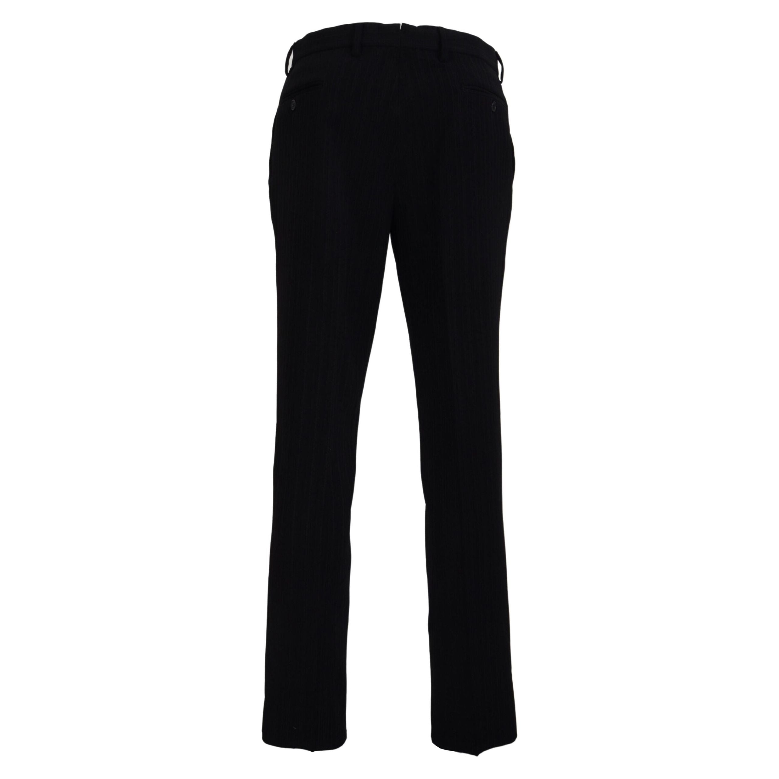 BENCIVENGA Black Wool Tailored Designer Pants