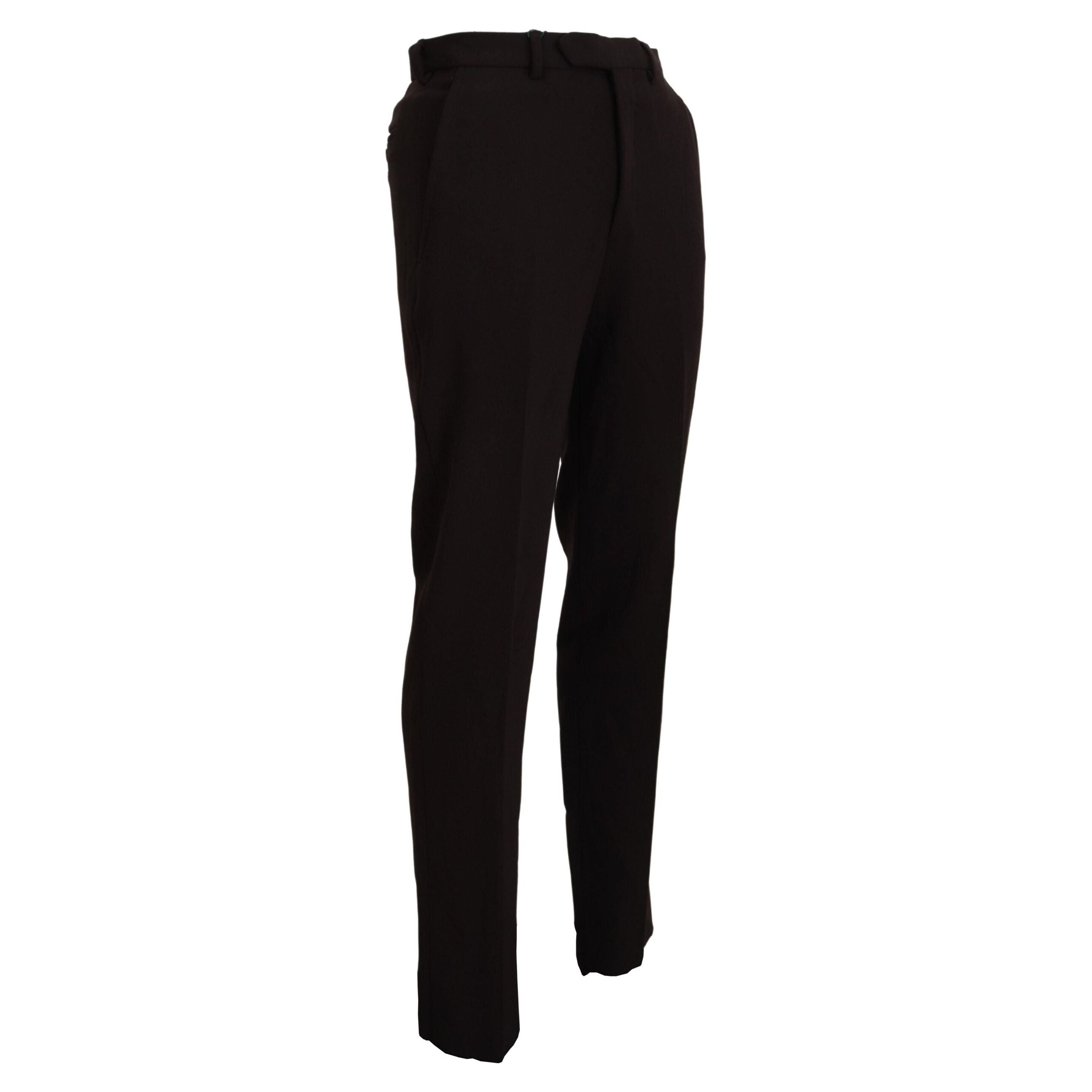 BENCIVENGA Brown Wool Trousers for Distinct Style