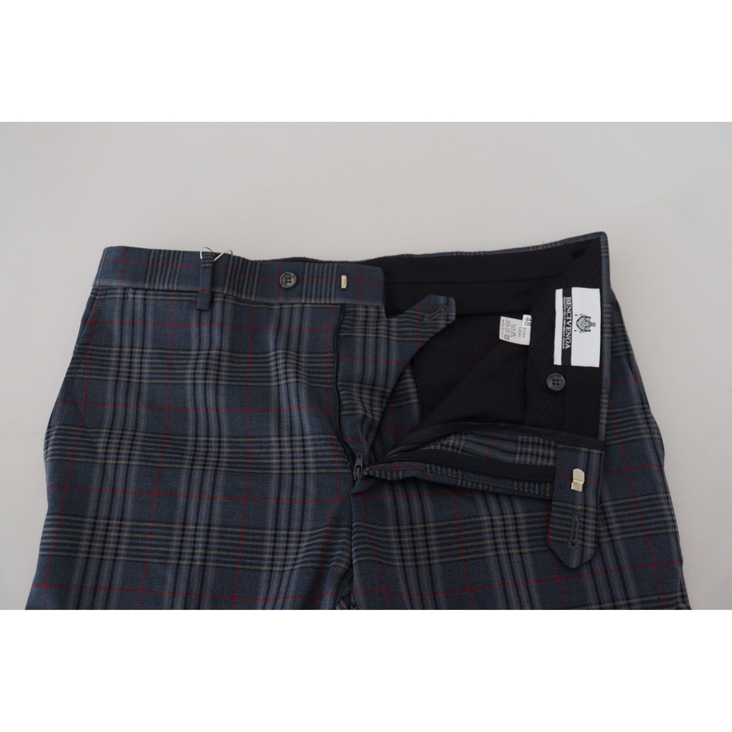BENCIVENGA Multicolor Pure Wool Trousers Elevate Style