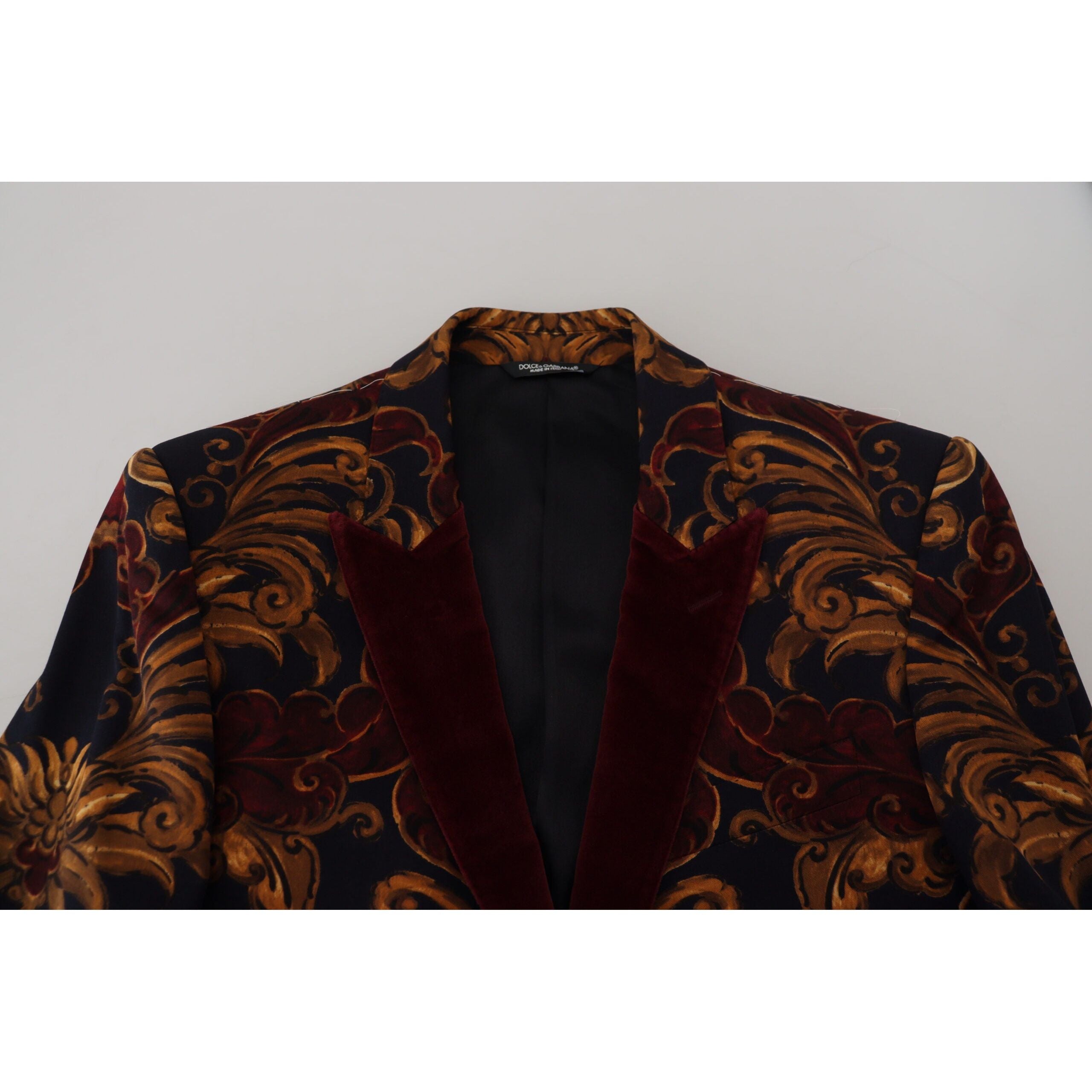Dolce & Gabbana Multicolor Wool Blend Blazer