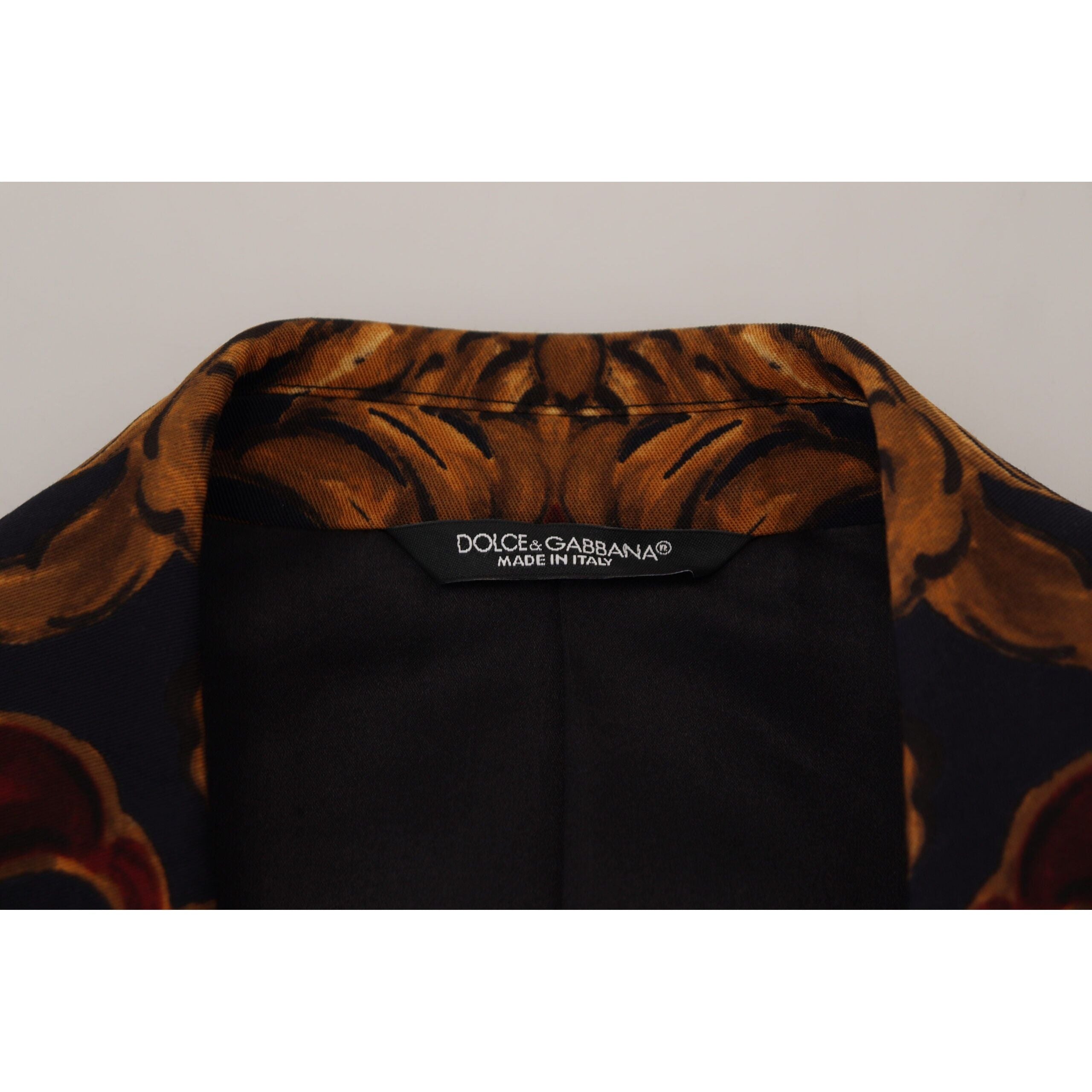 Dolce & Gabbana Multicolor Wool Blend Blazer