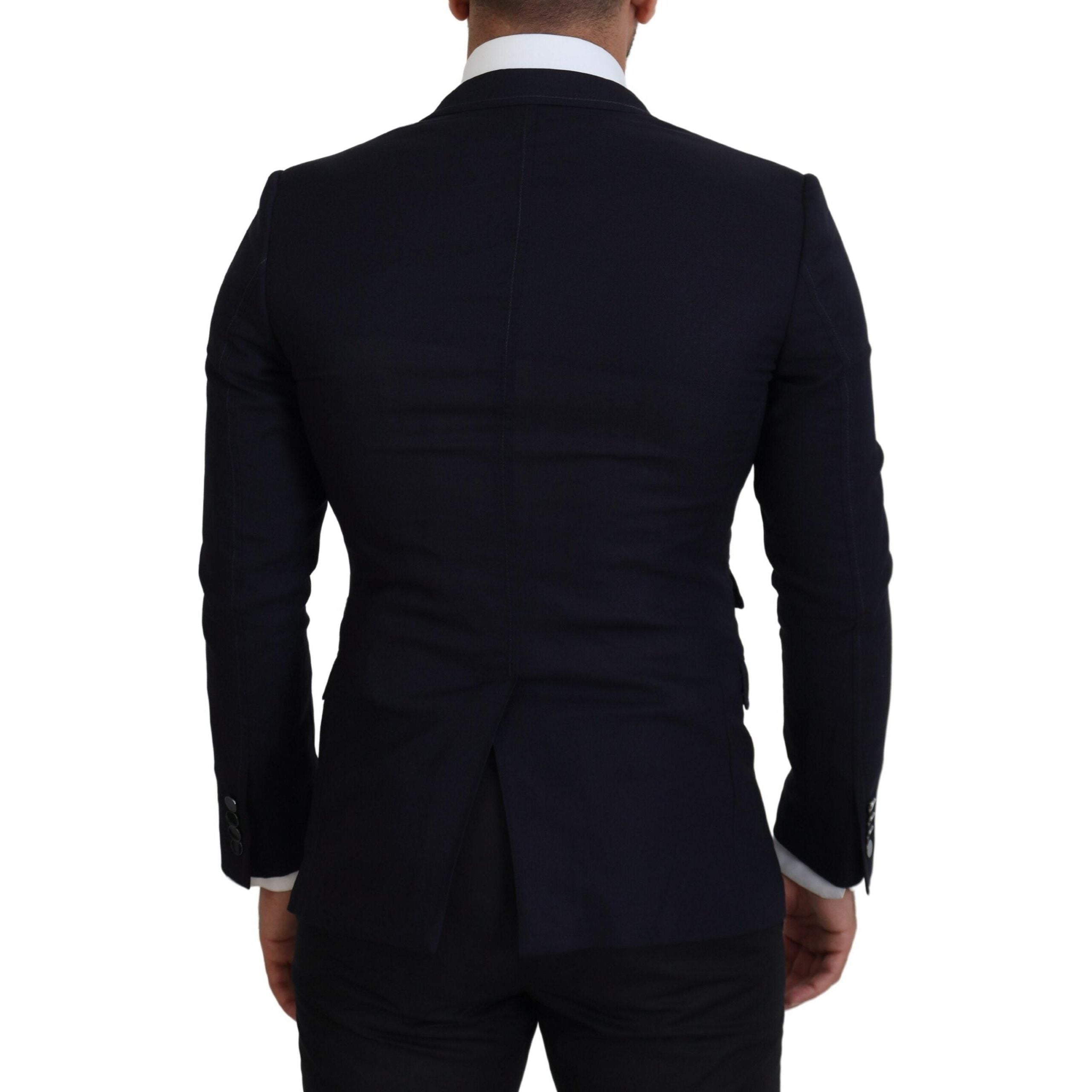 Dolce & Gabbana Black Wool Single-Breasted Blazer