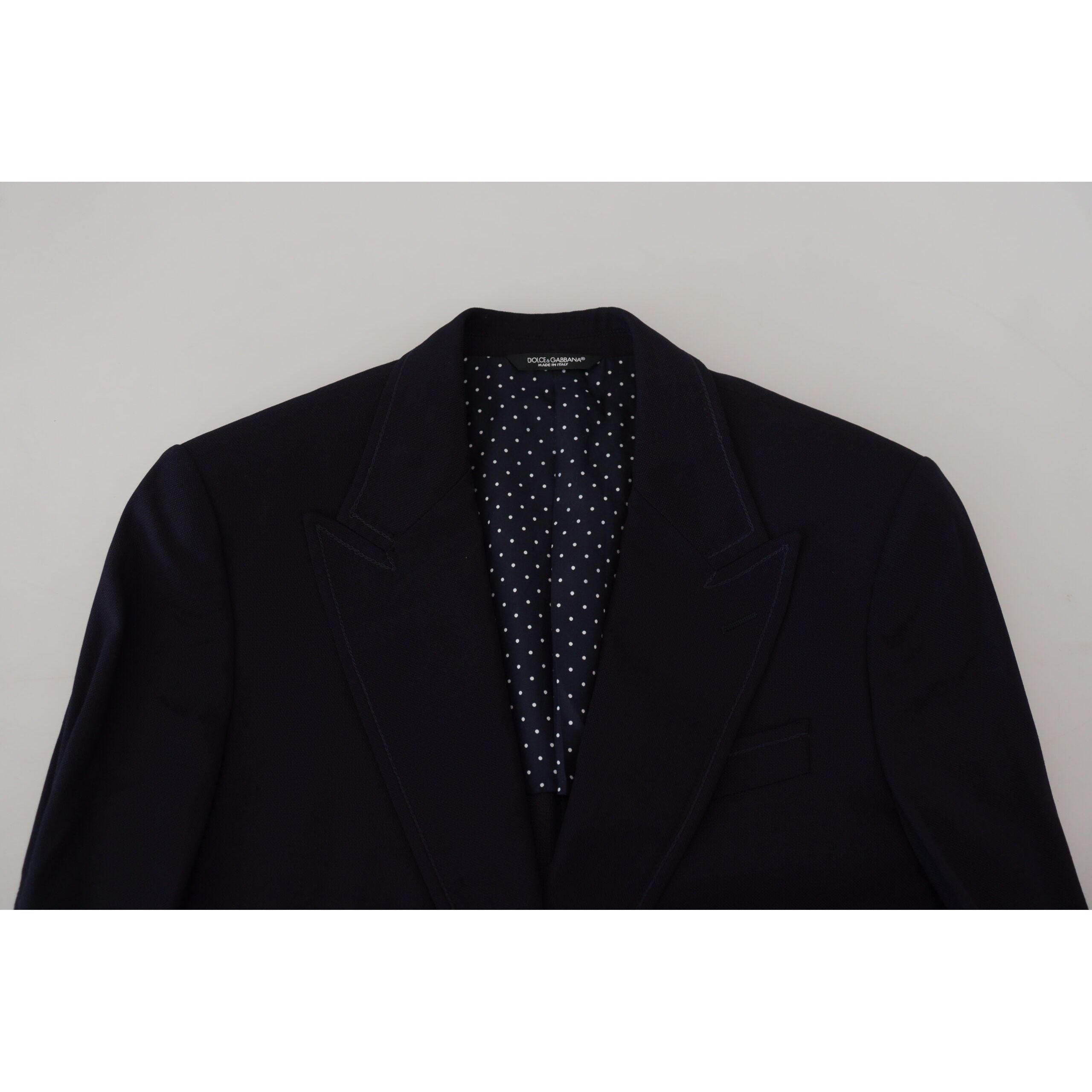 Dolce & Gabbana Black Wool Single-Breasted Blazer