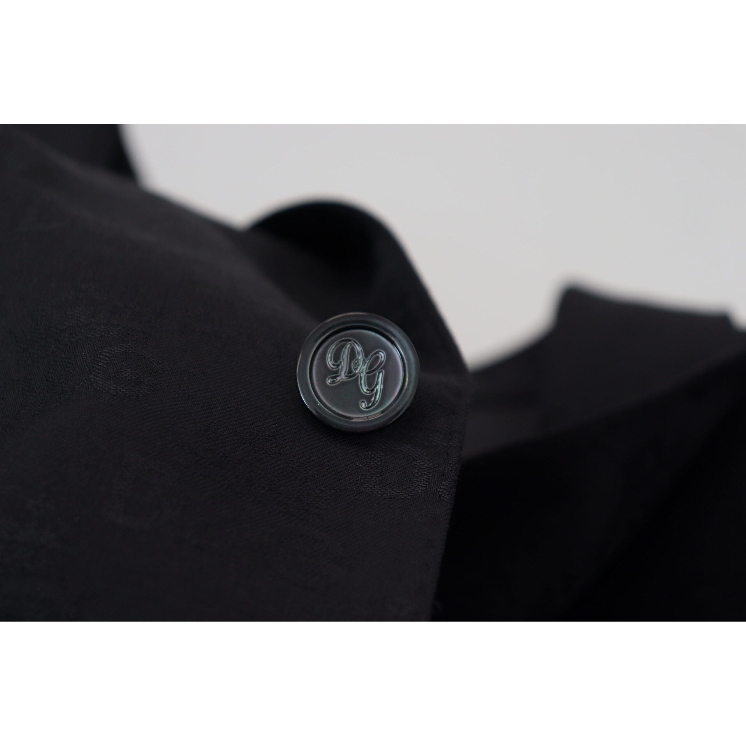 Dolce & Gabbana Black Virgin Wool Formal Blazer